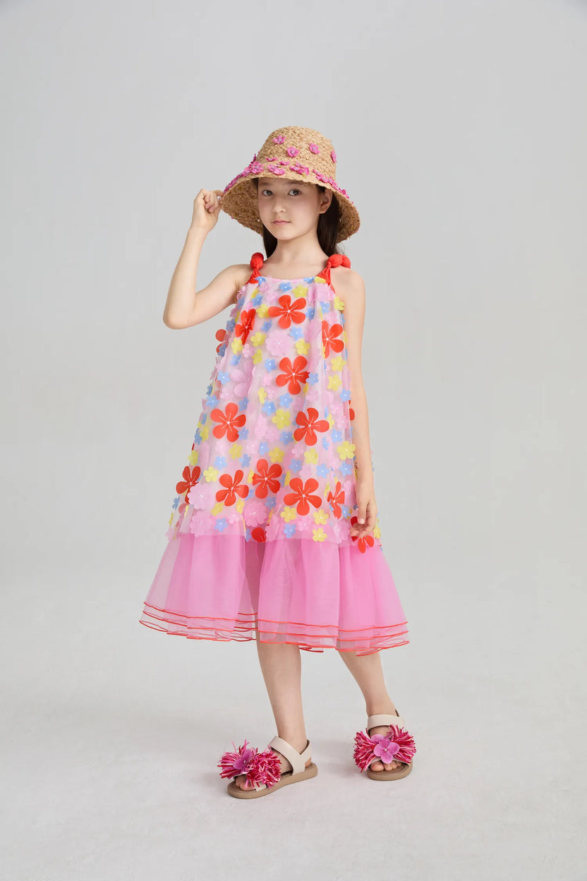 Tropical Bloom Embroidered Mesh Dress by Poco Blush, image 11
