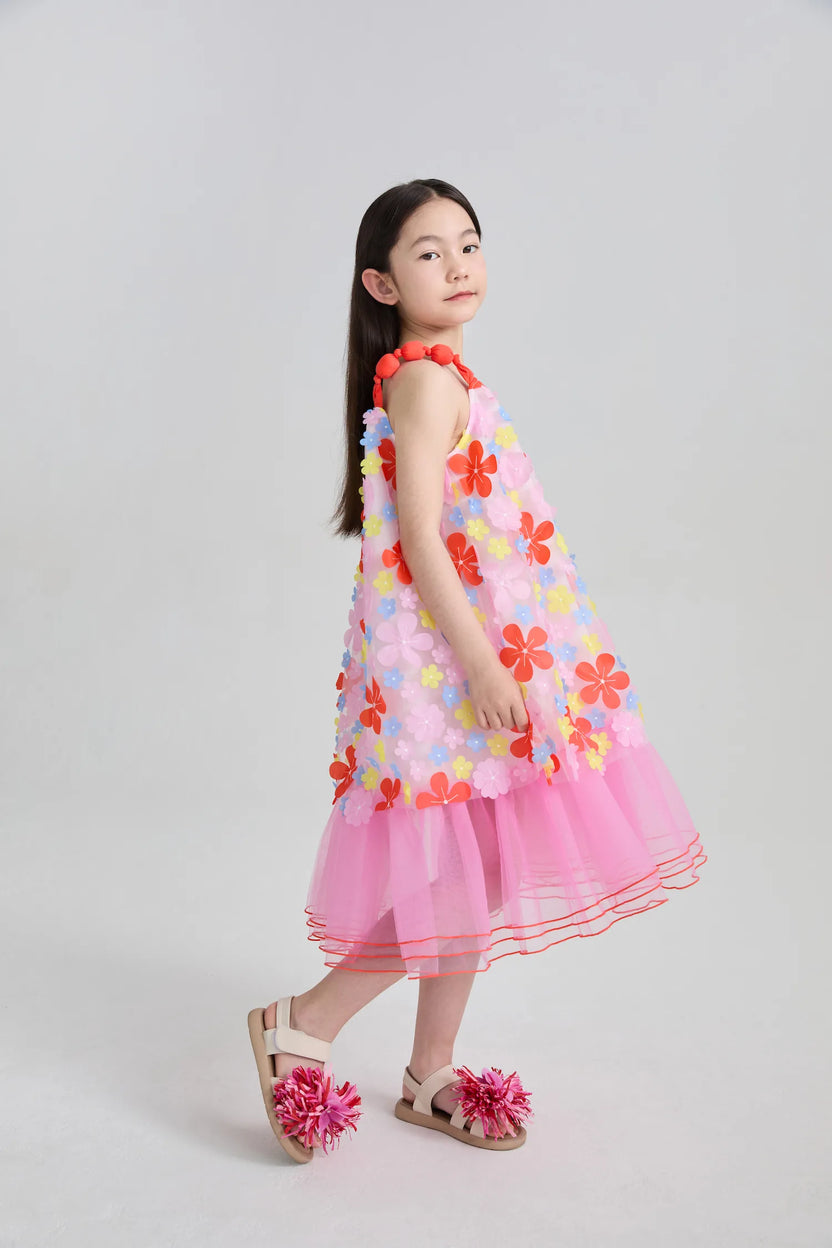 Tropical Bloom Embroidered Mesh Dress by Poco Blush, image 16