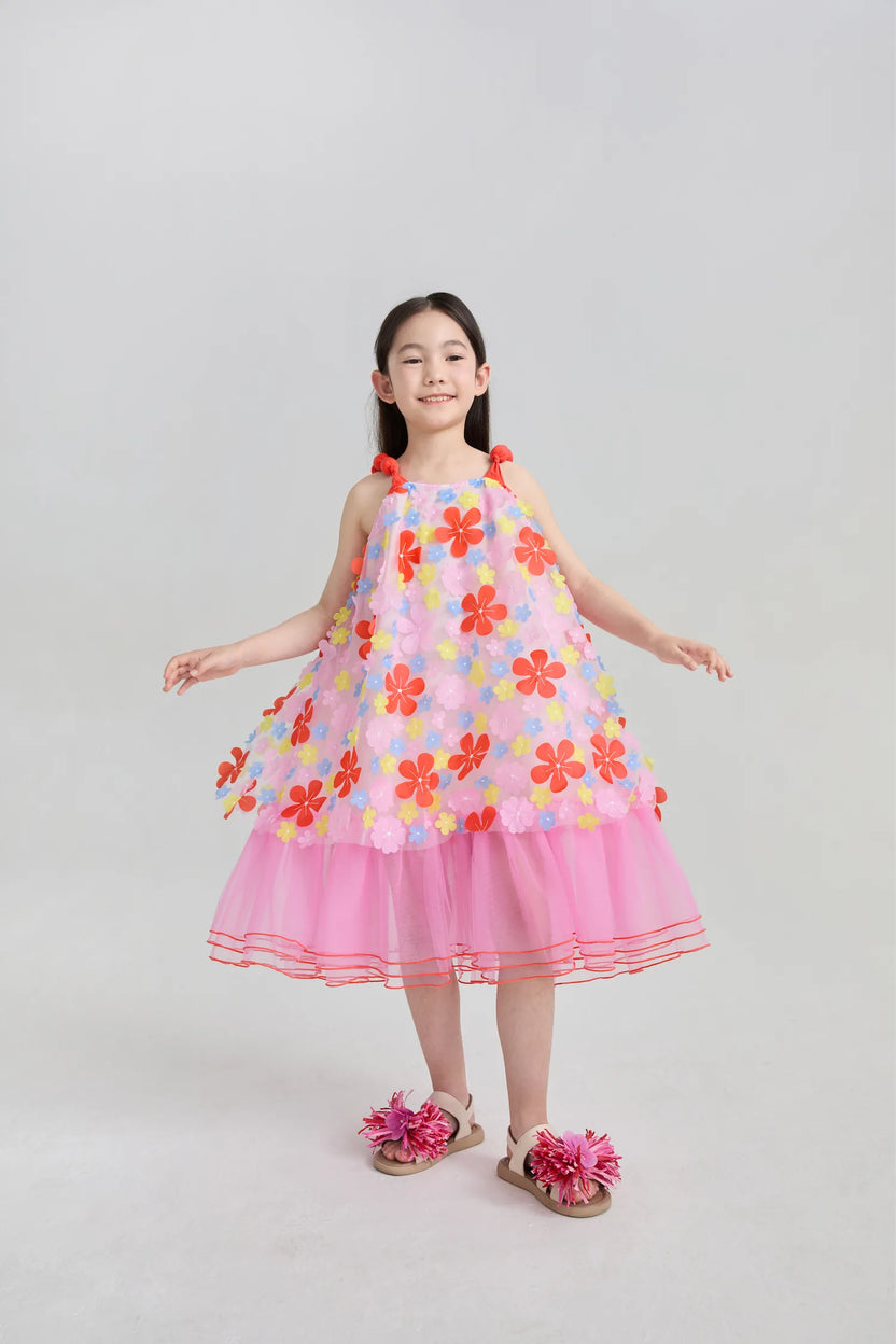 Tropical Bloom Embroidered Mesh Dress by Poco Blush, image 18
