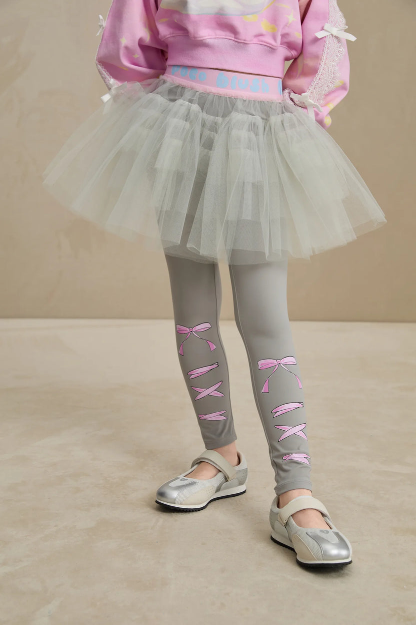 Ballet Tulle Layered Skirted Leggings by Poco Blush, image 14