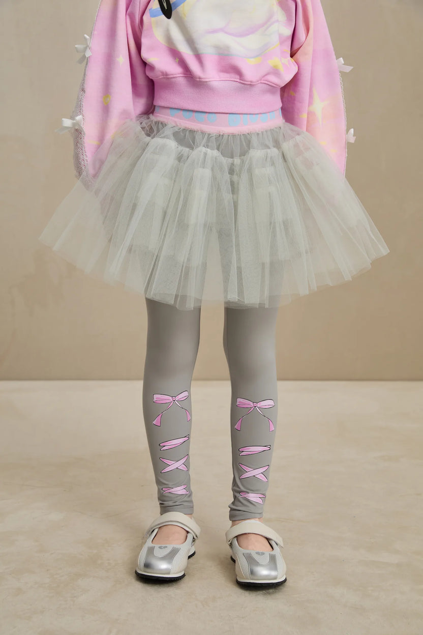 Ballet Tulle Layered Skirted Leggings by Poco Blush, image 4