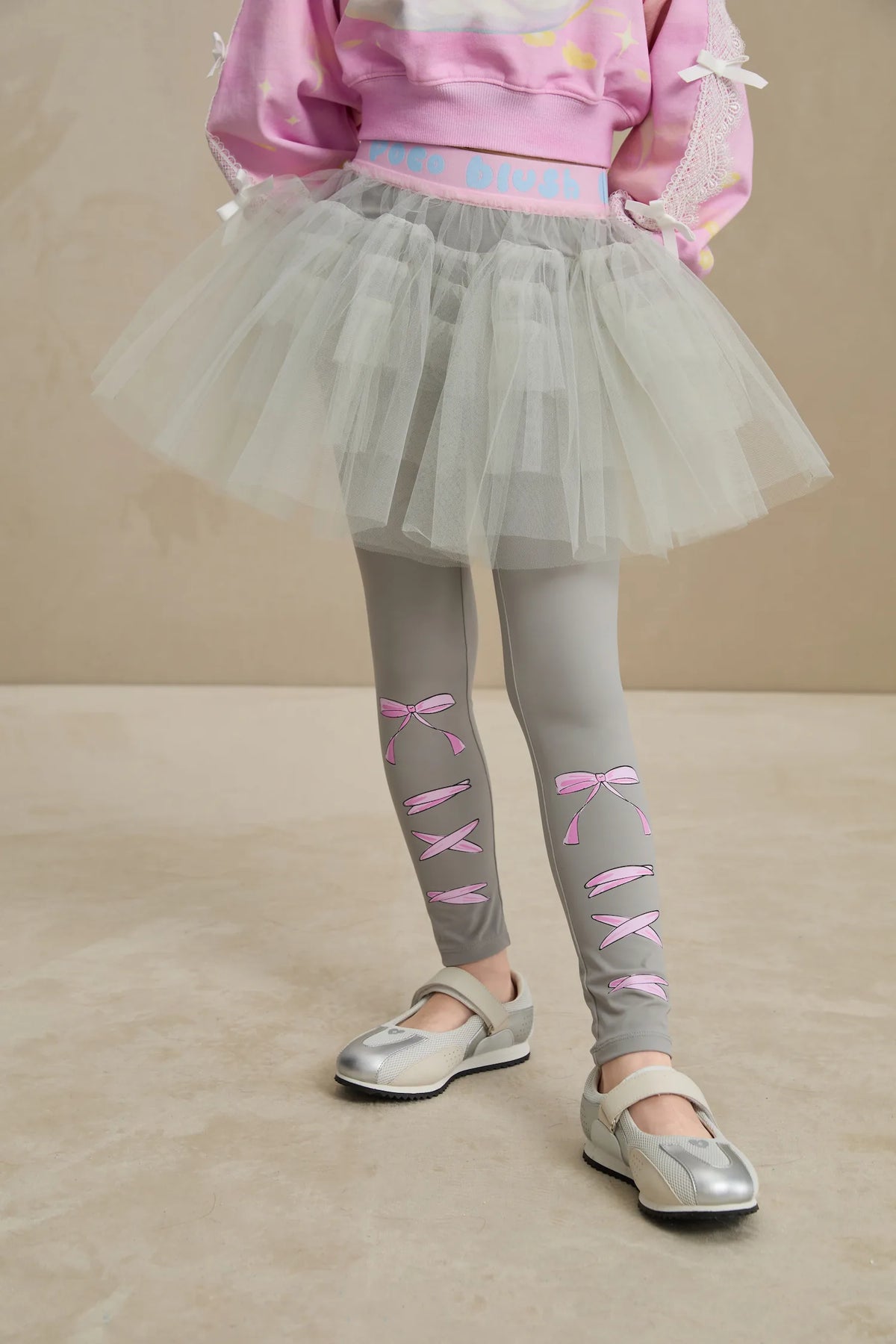 Ballet Tulle Layered Skirted Leggings by Poco Blush, image 5