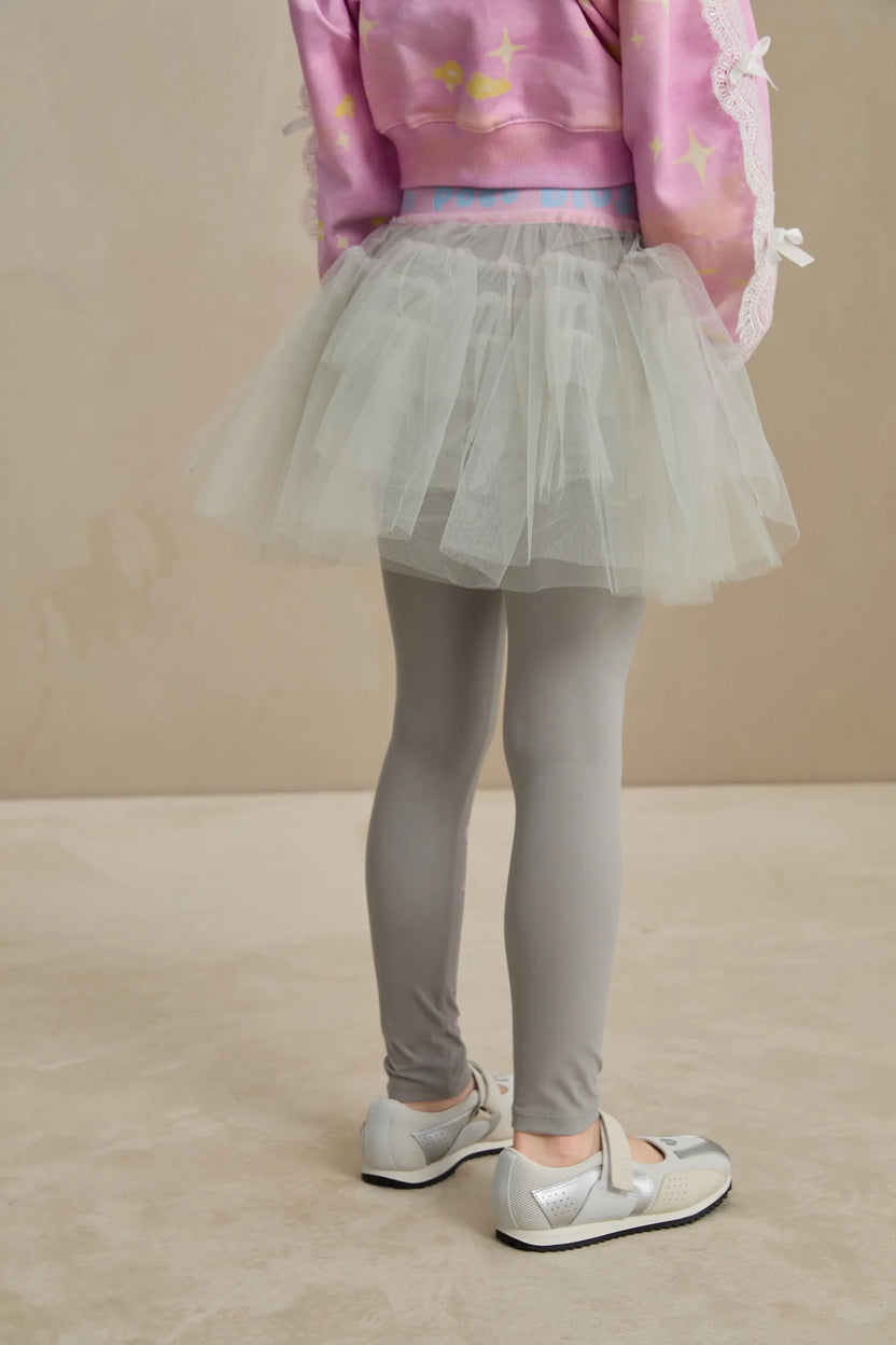 Ballet Tulle Layered Skirted Leggings by Poco Blush, image 6