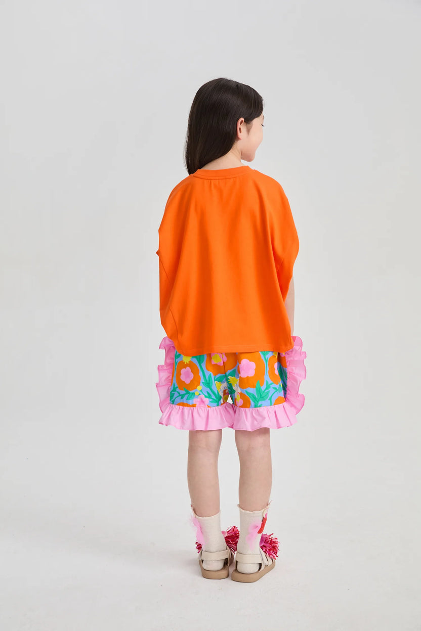 Mer-Cat Hibiscus Flounce Shorts by Poco Blush, image 7
