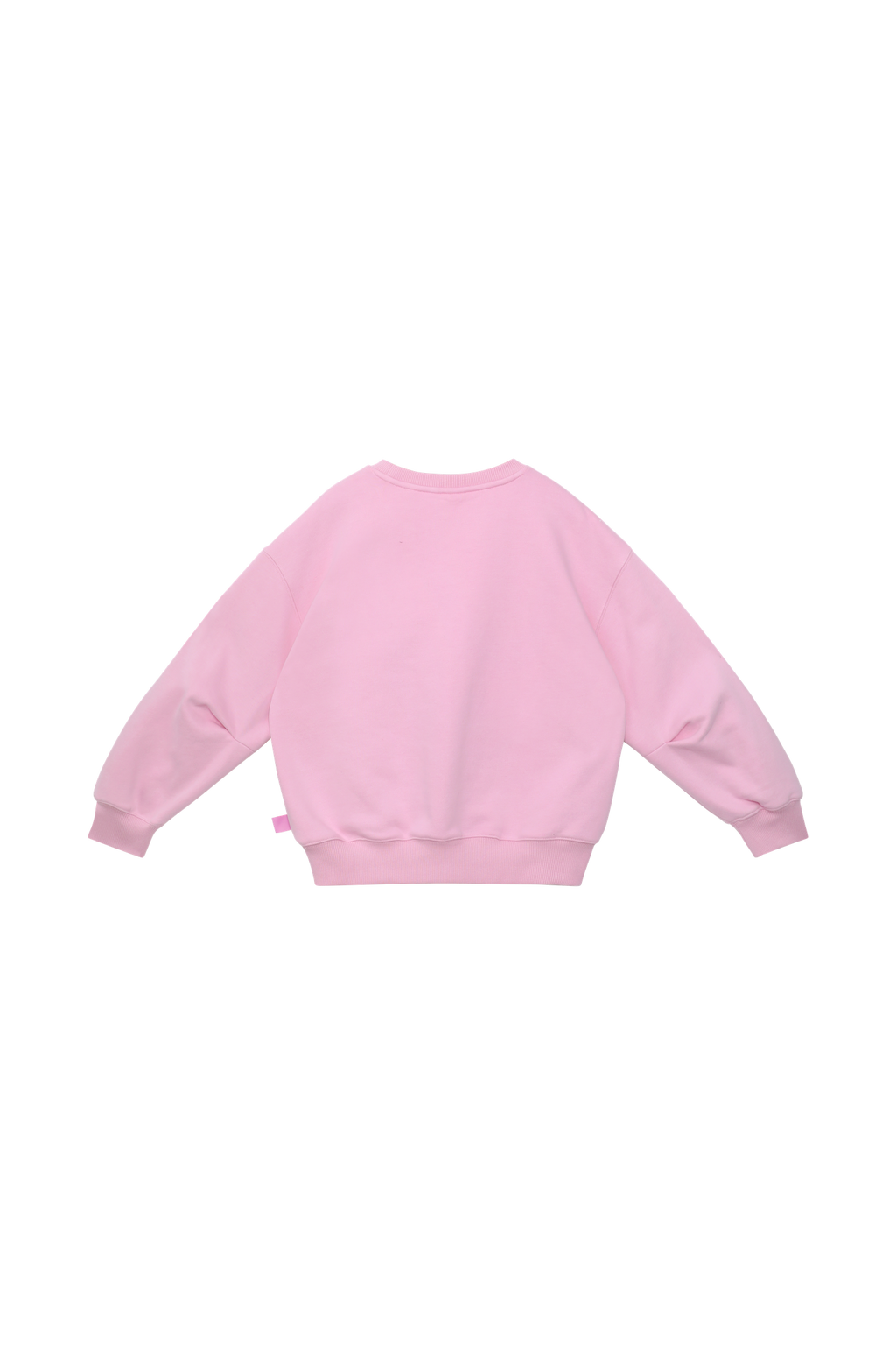 Hide-and-Seek Cat Sweatshirt — Dusty Pink; back view