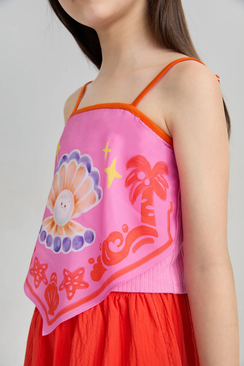 Pearl-Cat Halter Cami by Poco Blush, image 14