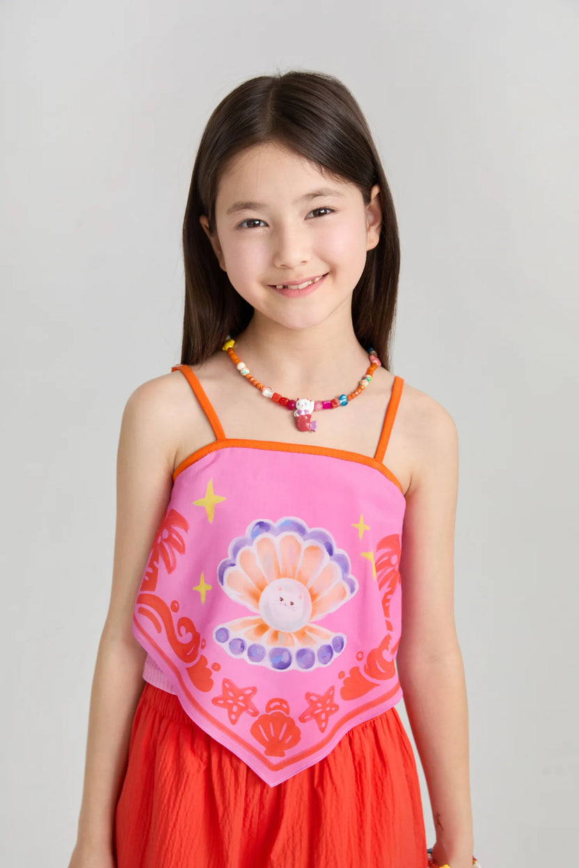 Pearl-Cat Halter Cami by Poco Blush, image 5