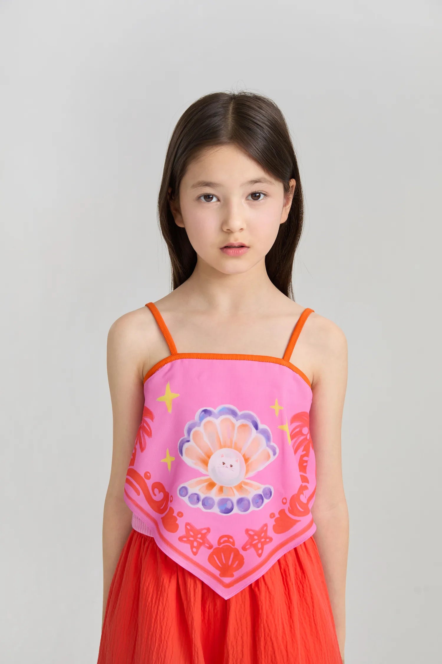 Poco Blush Pearl-Cat Halter Cami