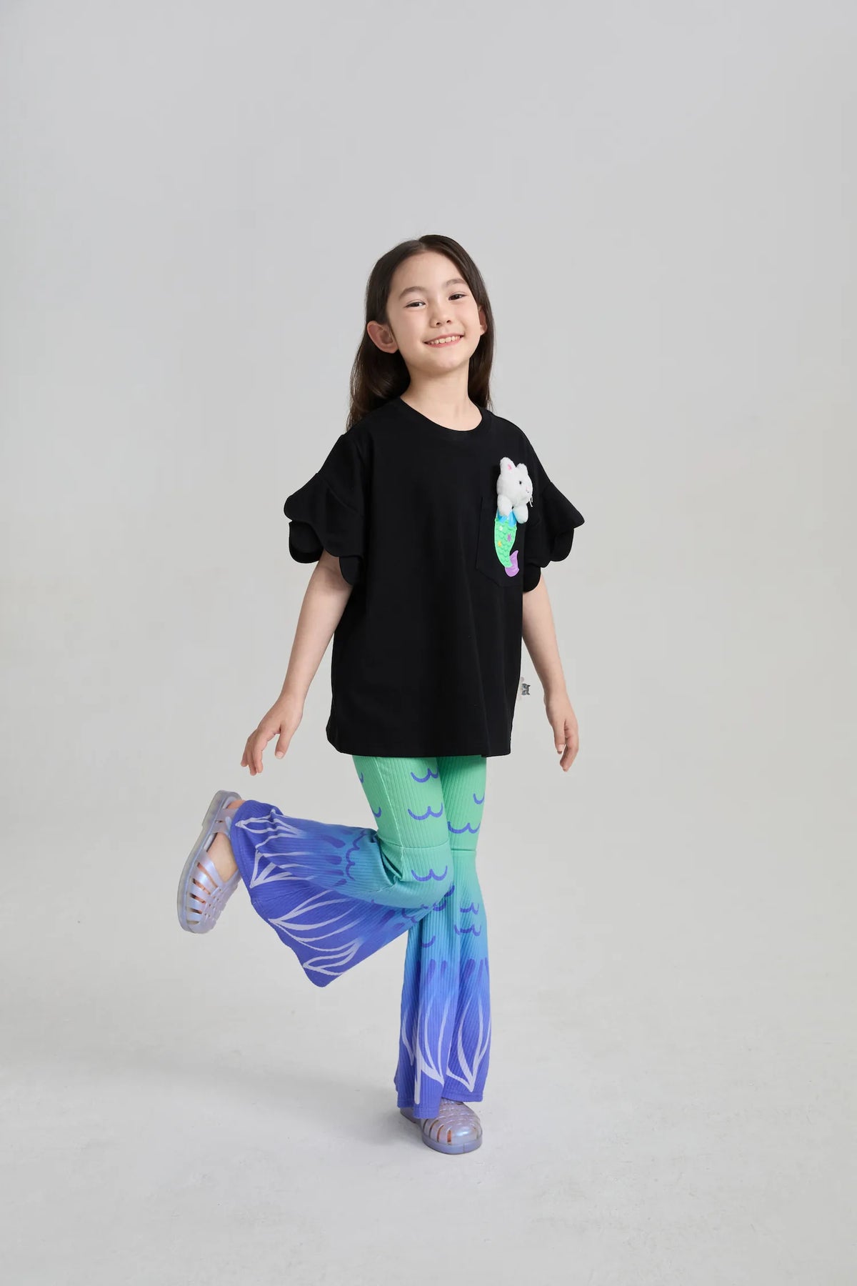 Poco Blush Mermaid Cat Plush Doll Tee