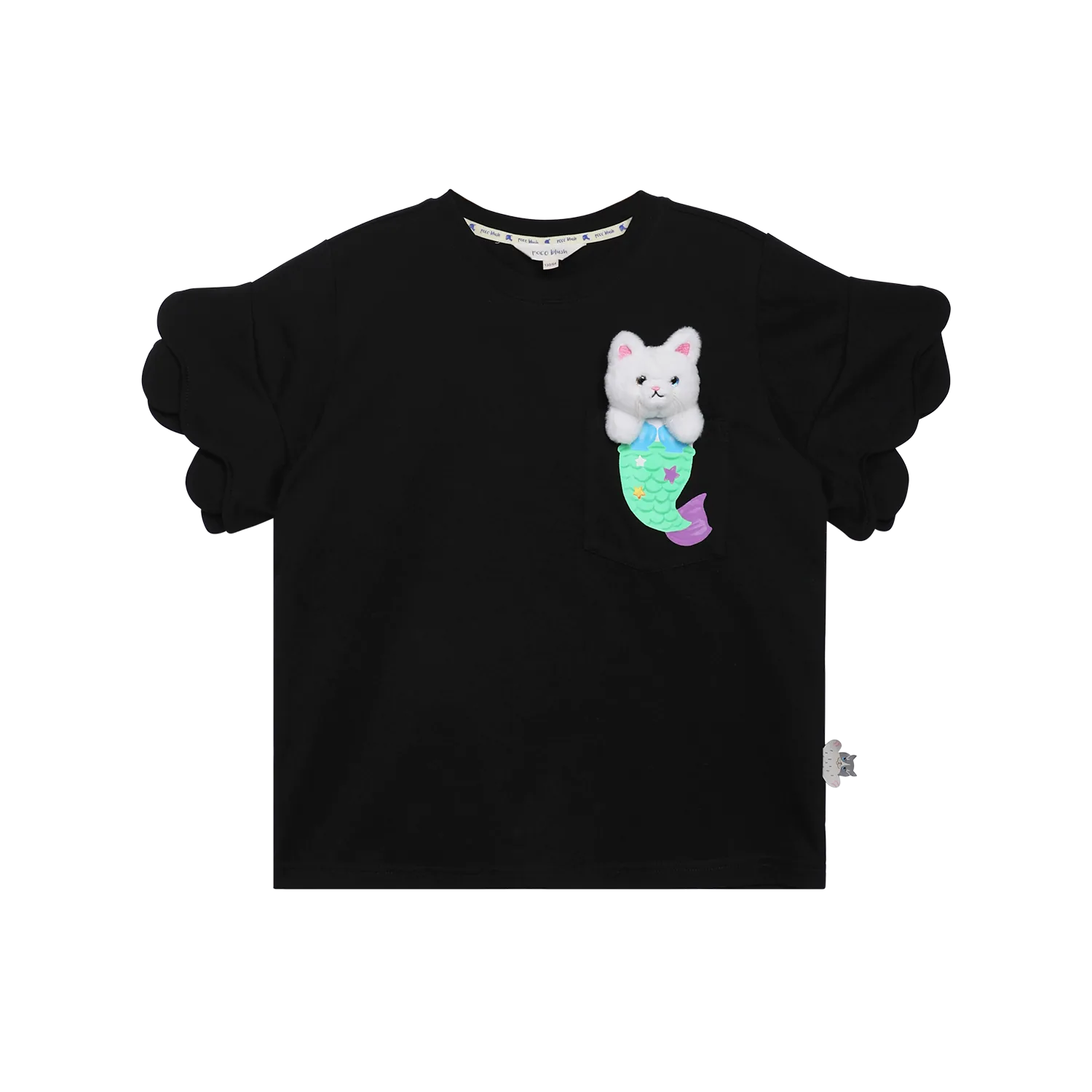 Poco Blush Mermaid Cat Plush Doll Tee