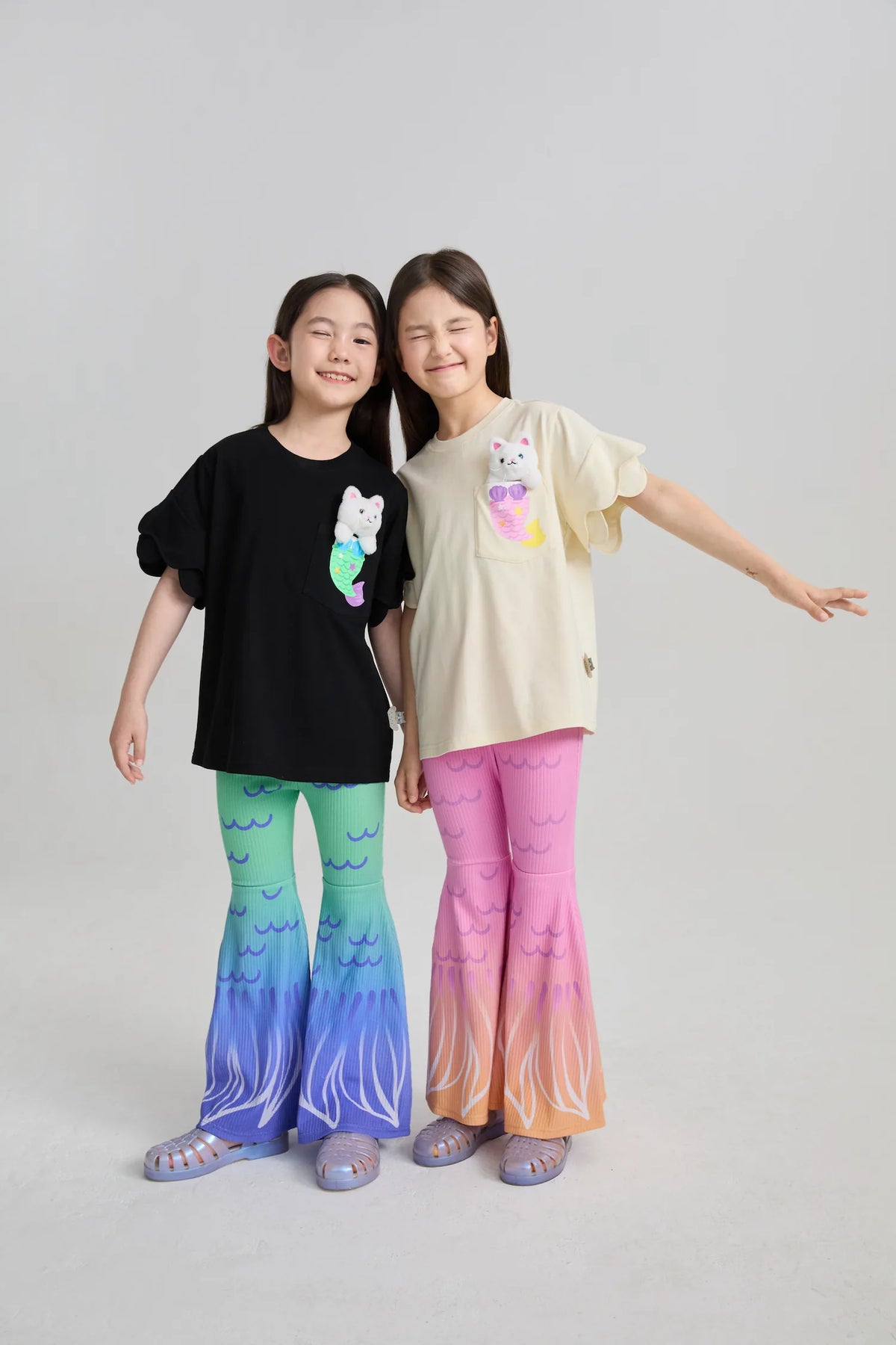 Poco Blush Mermaid Cat Plush Doll Tee