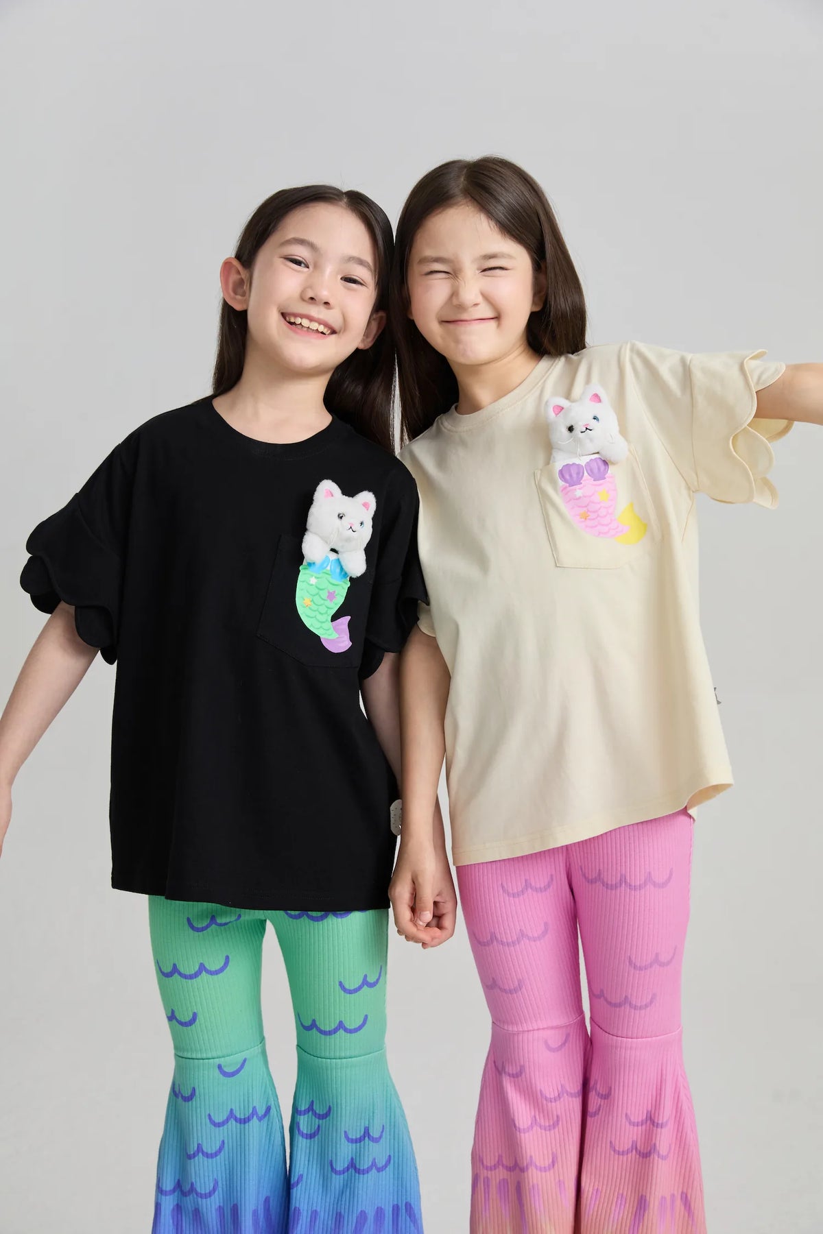 Poco Blush Mermaid Cat Plush Doll Tee