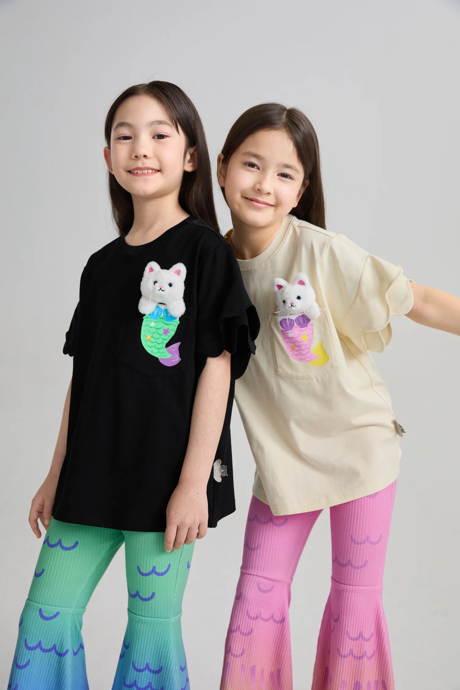 Poco Blush Mermaid Cat Plush Doll Tee