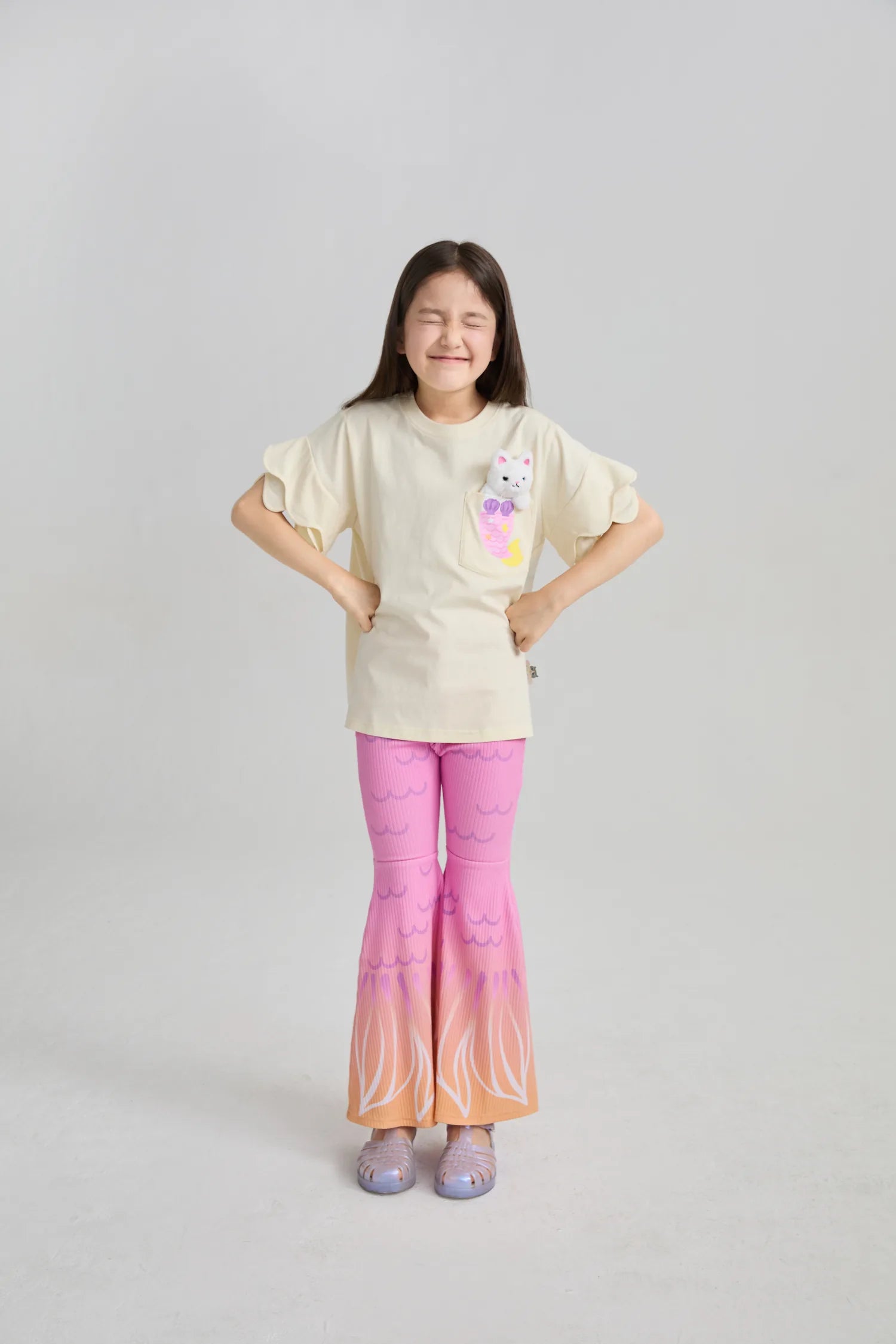 Poco Blush Mermaid Cat Plush Doll Tee