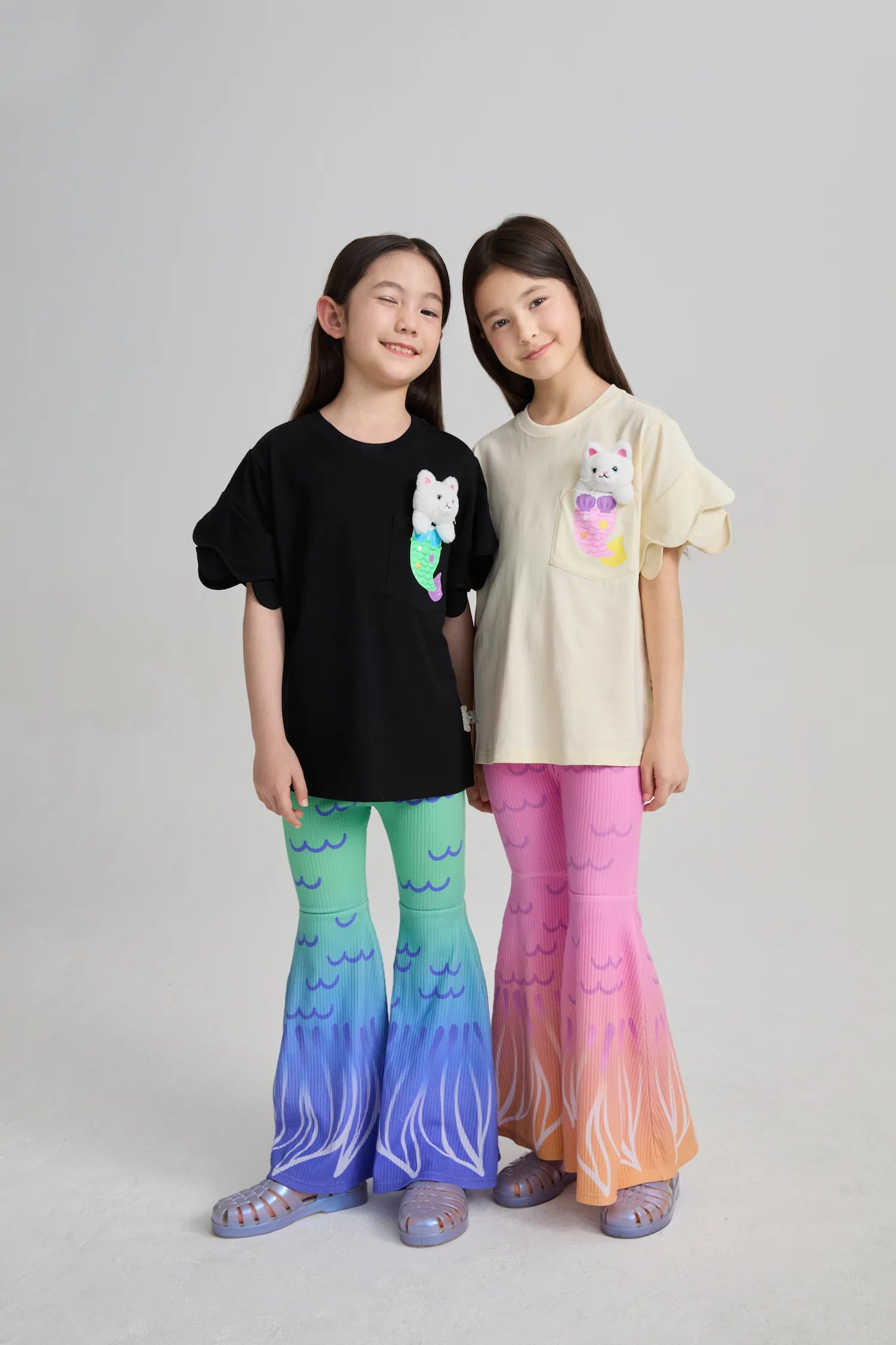 Poco Blush Mermaid Cat Plush Doll Tee