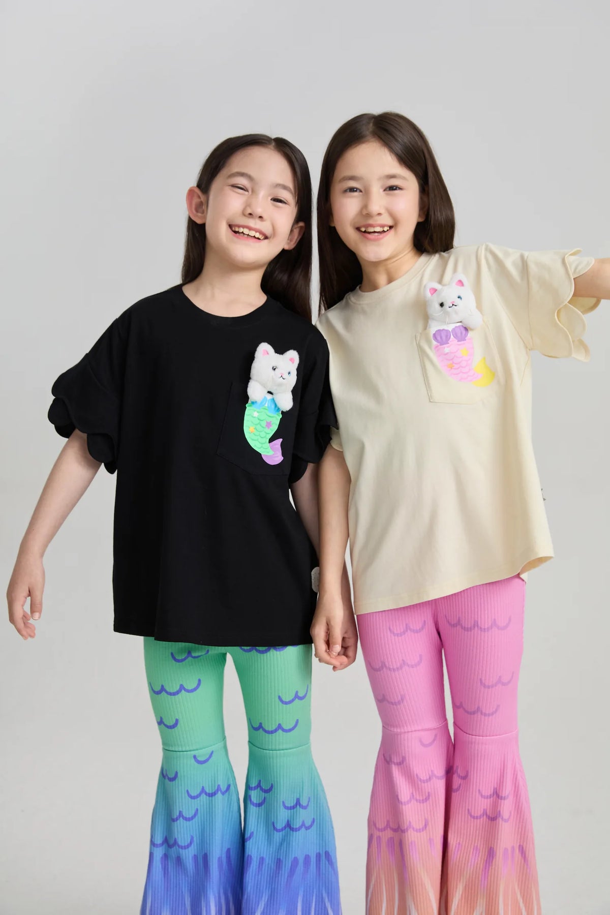 Poco Blush Mermaid Cat Plush Doll Tee