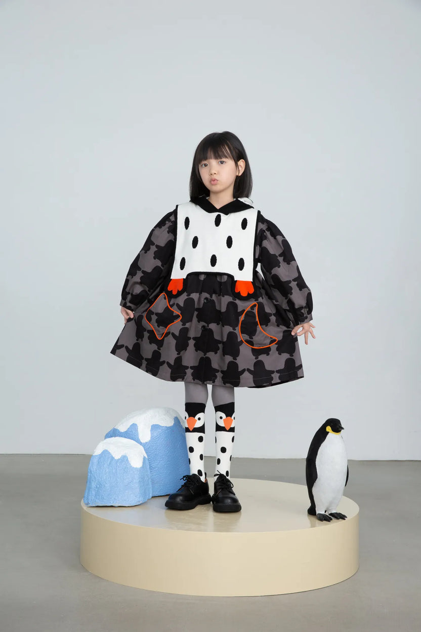 Polar Penguin Cotton Trench Coat by Poco Blush, image 6