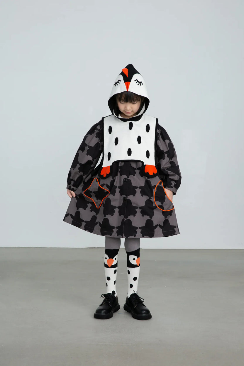 Polar Penguin Cotton Trench Coat by Poco Blush, image 7