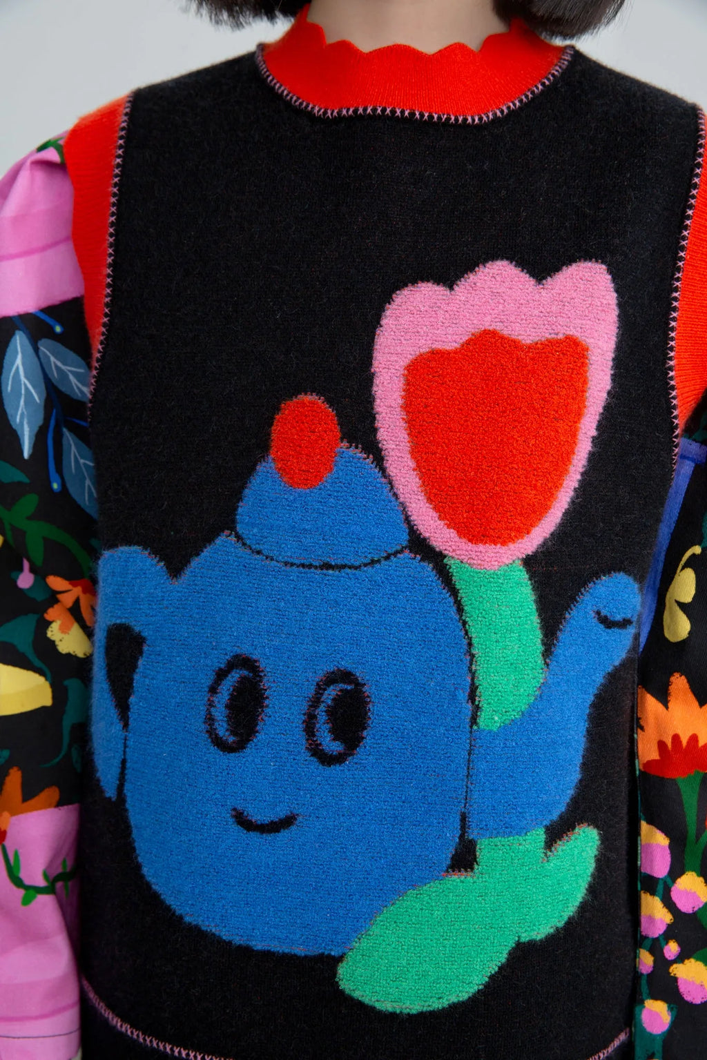 Poco Blush William Morris Tea-Time Knit Vest