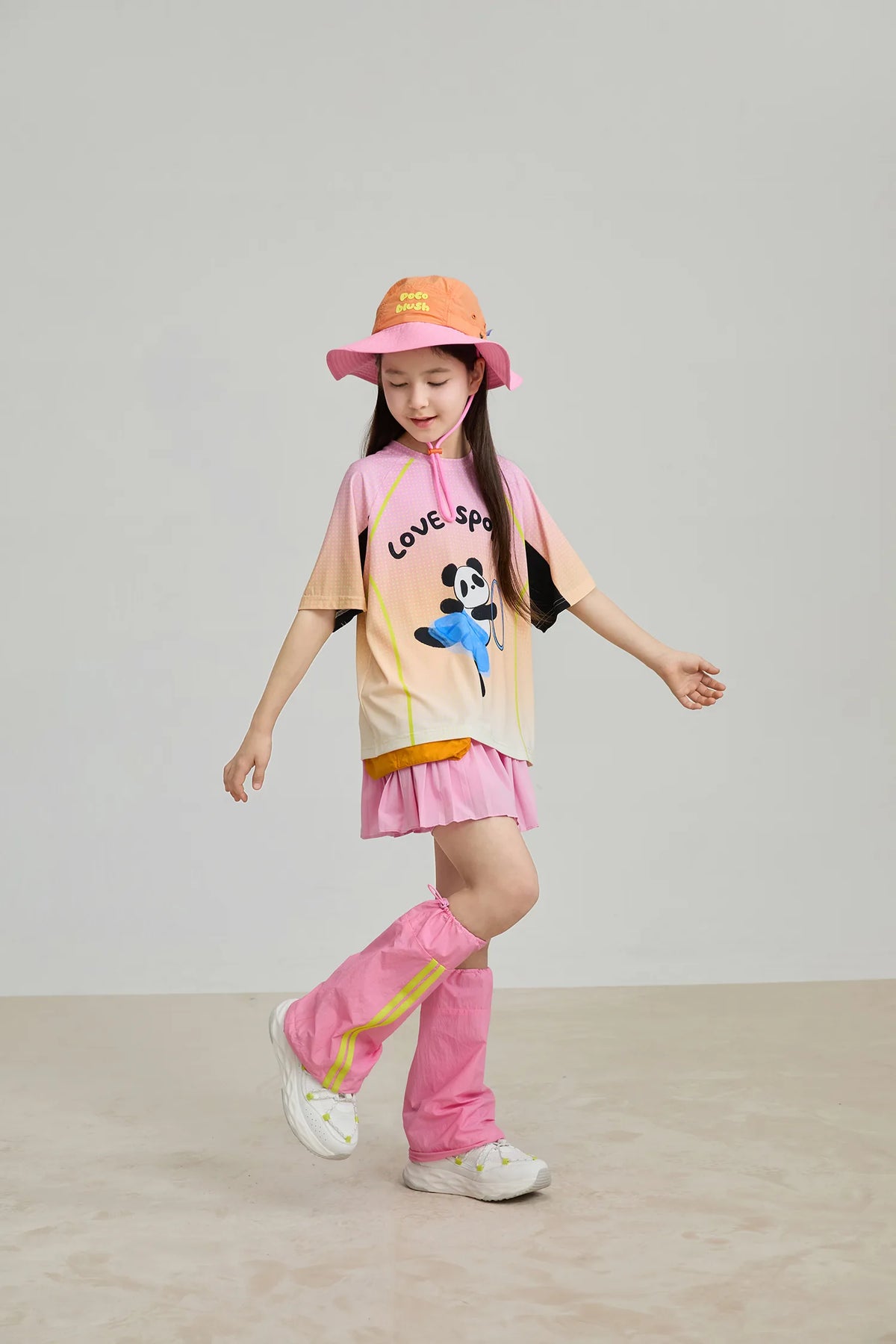 Colorblock Performance Leg Warmers by Poco Blush, image 7