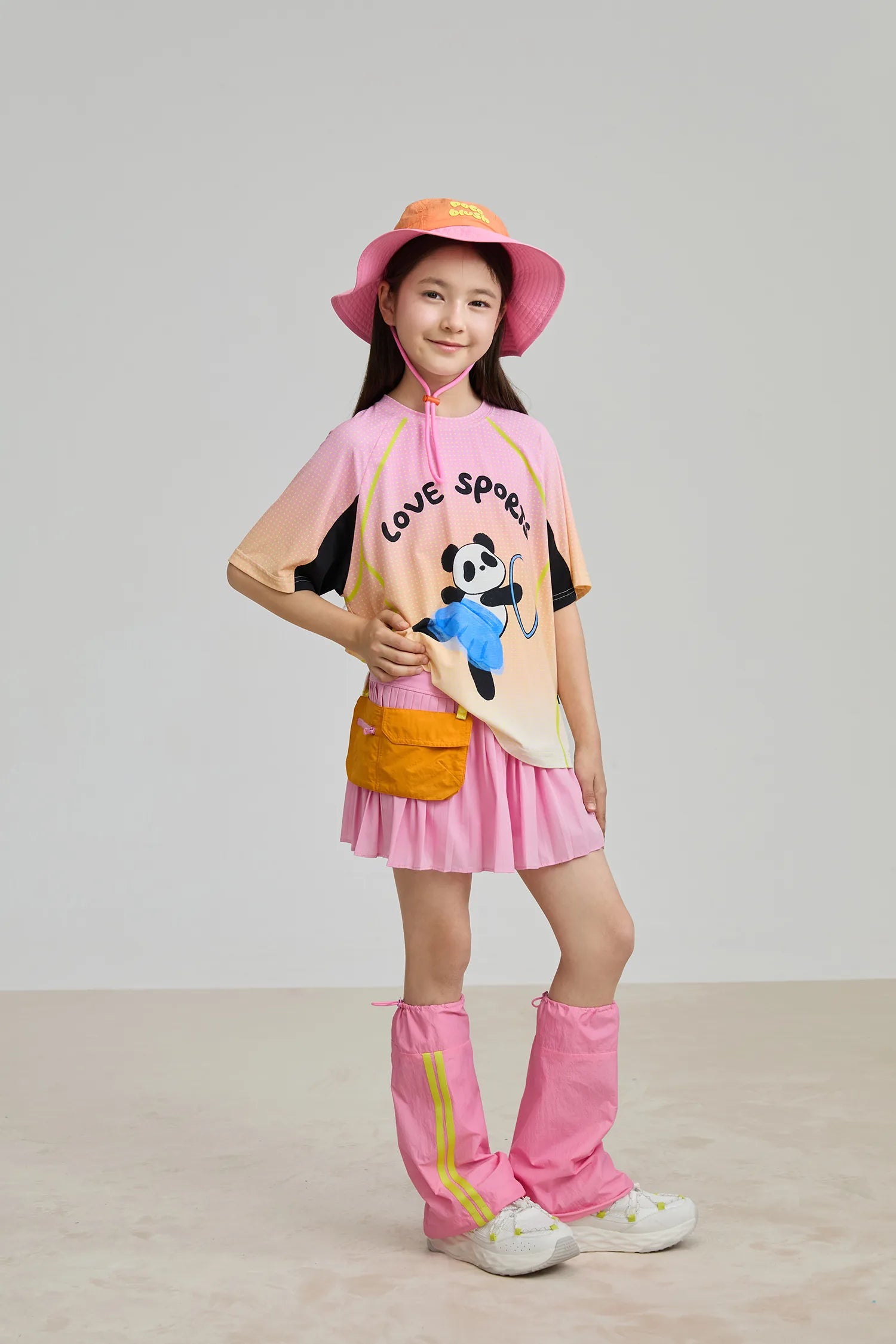 Colorblock Performance Leg Warmers by Poco Blush, image 10