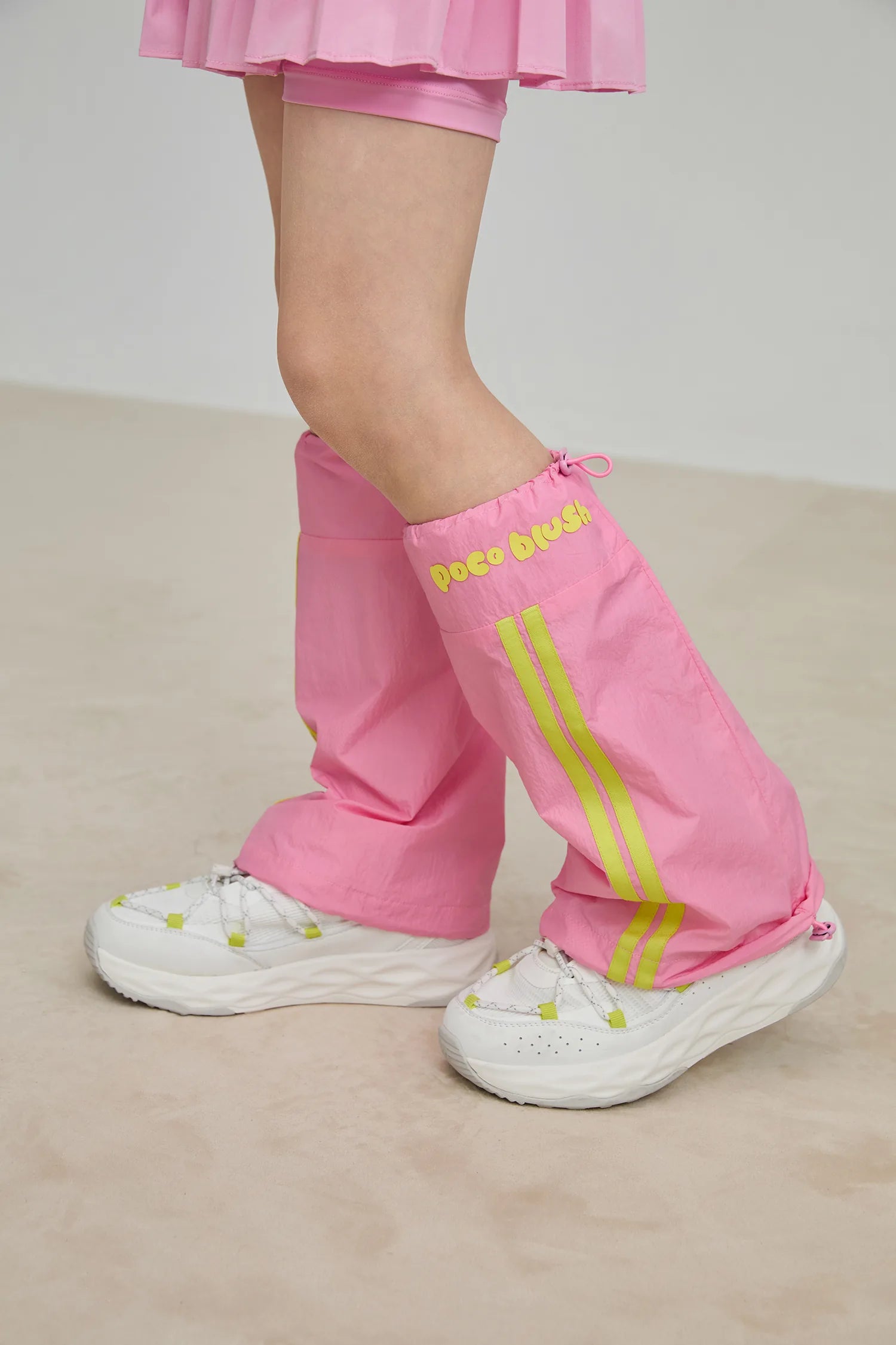 Poco Blush Colorblock Performance Leg Warmers