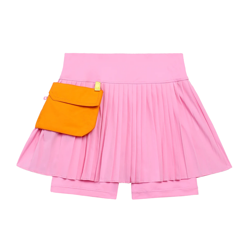 Pleated Skort with Detachable Belt Bag by Poco Blush