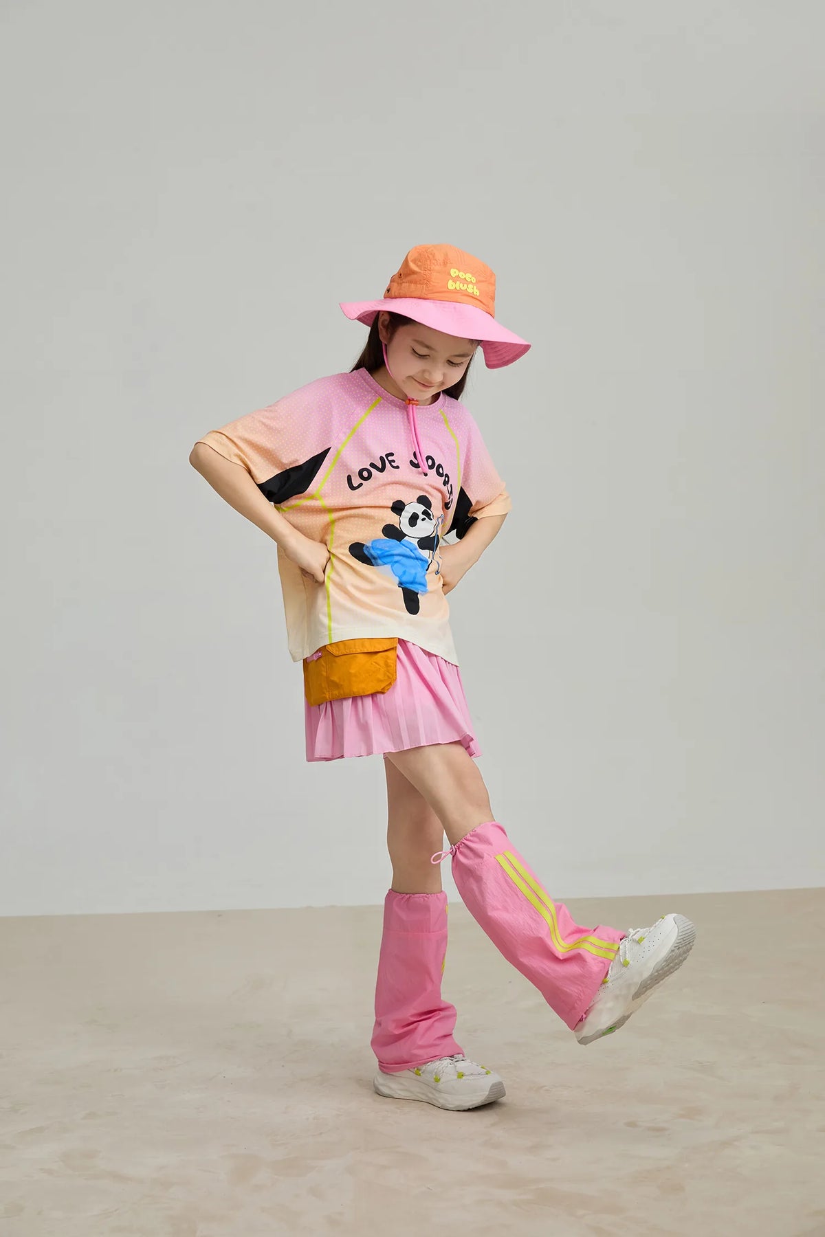 Poco Blush Pleated Skort with Detachable Belt Bag
