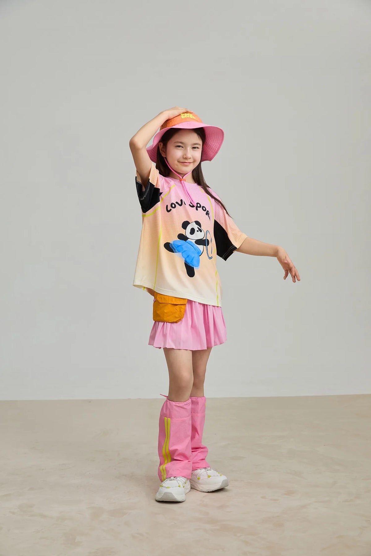 Poco Blush Pleated Skort with Detachable Belt Bag