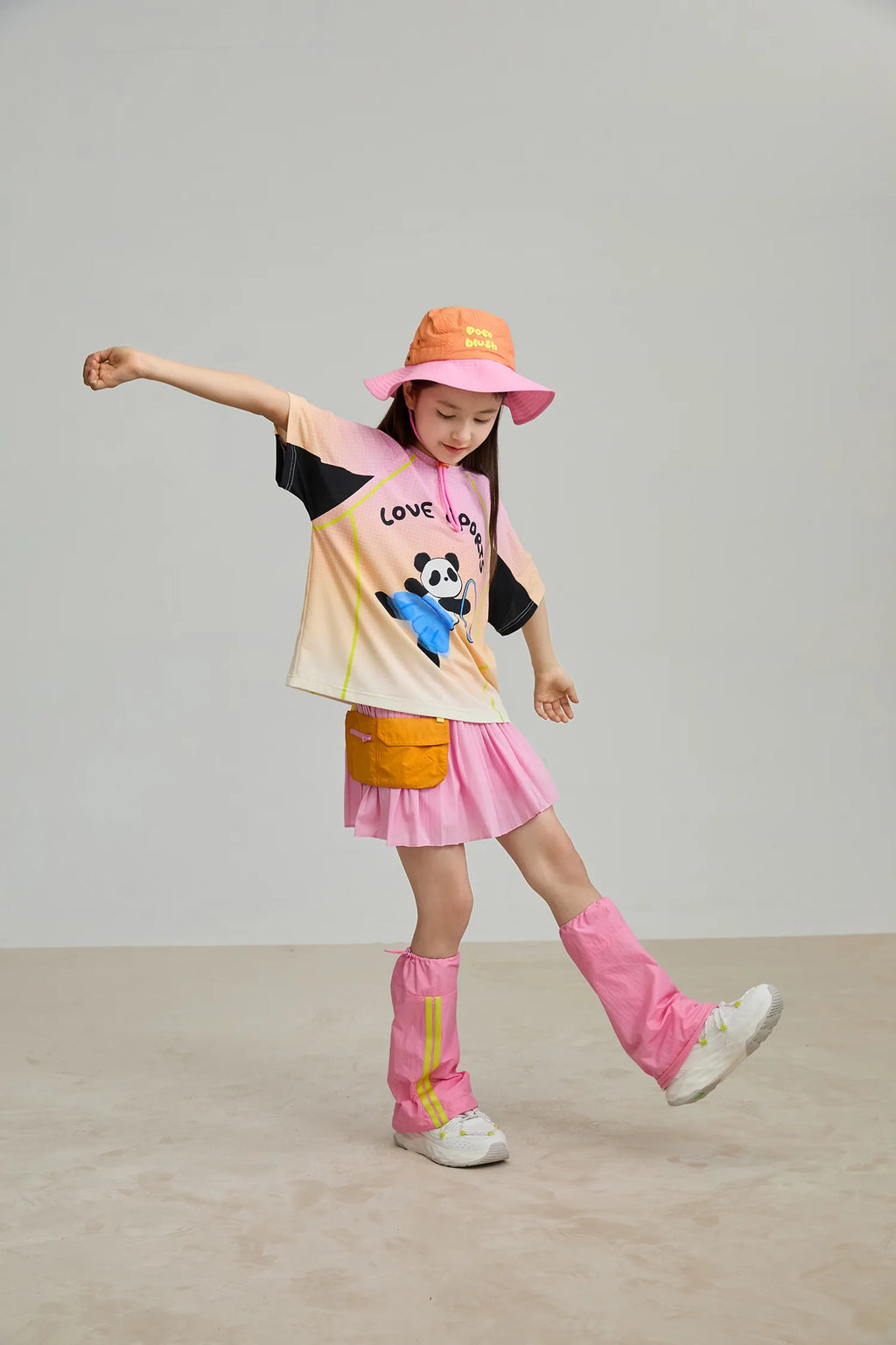 Poco Blush Pleated Skort with Detachable Belt Bag