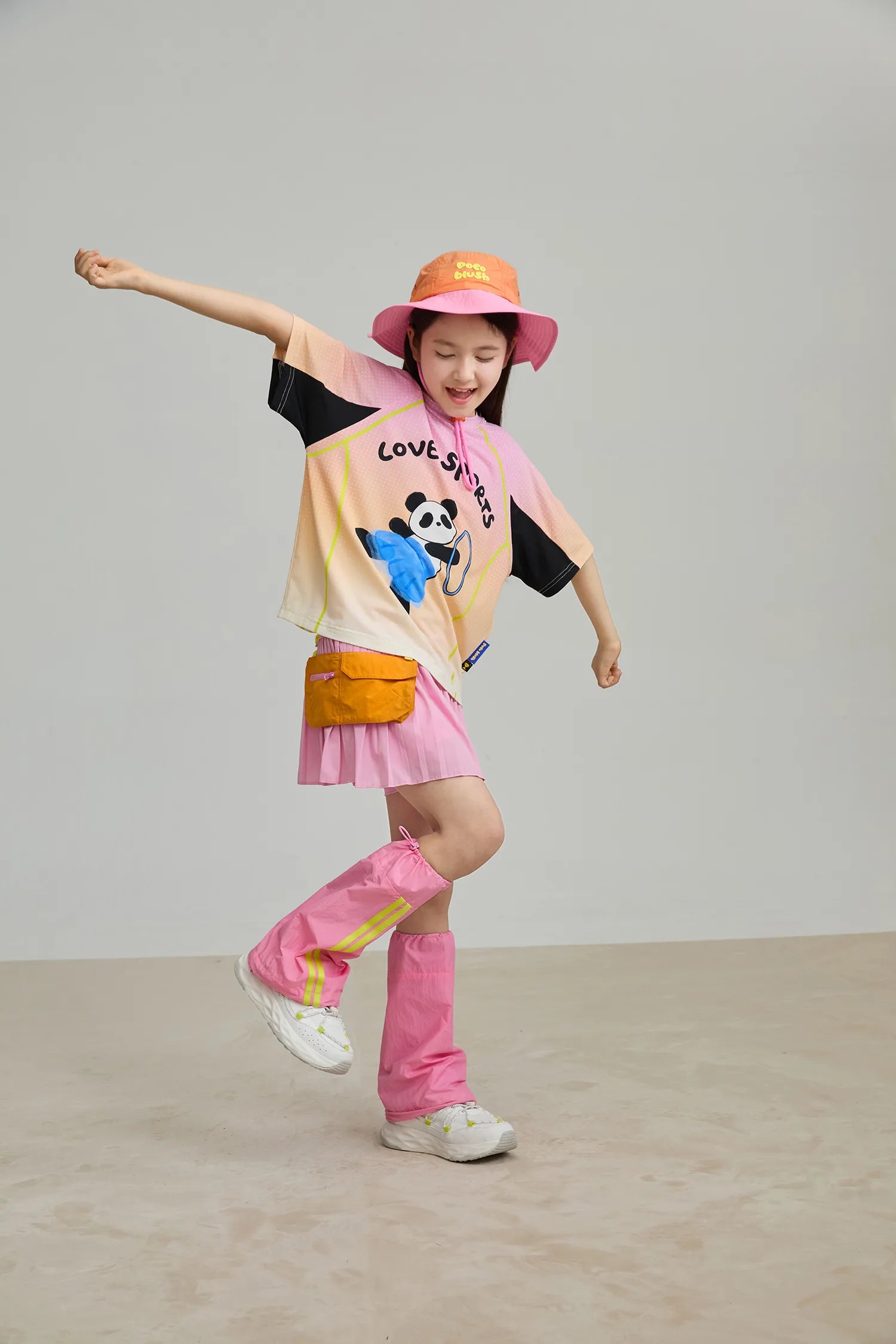 Poco Blush Pleated Skort with Detachable Belt Bag