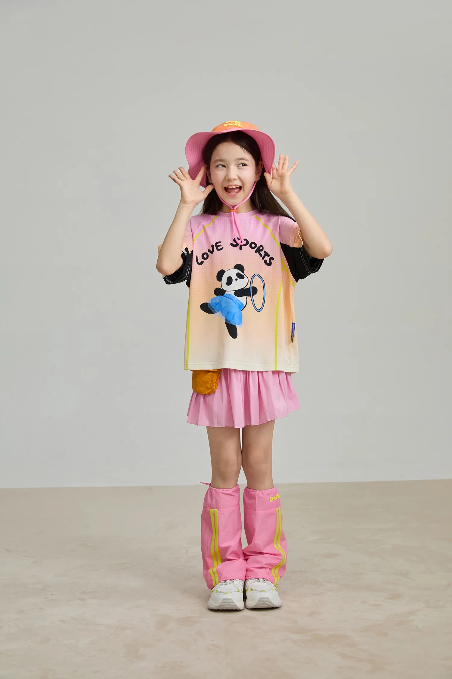 Poco Blush Pleated Skort with Detachable Belt Bag