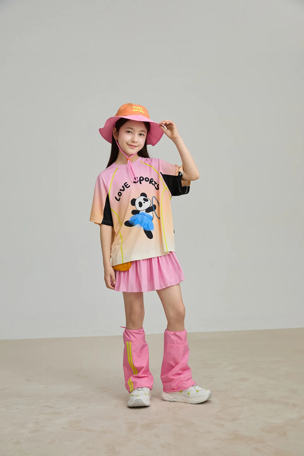 Poco Blush Pleated Skort with Detachable Belt Bag