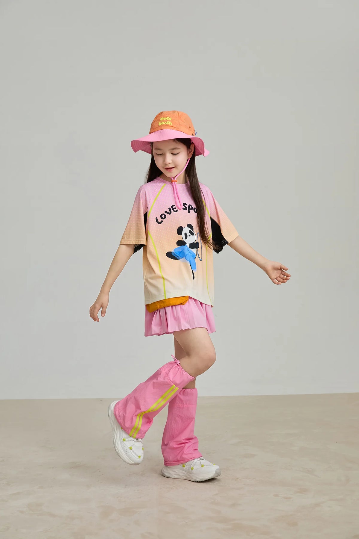 Poco Blush Pleated Skort with Detachable Belt Bag