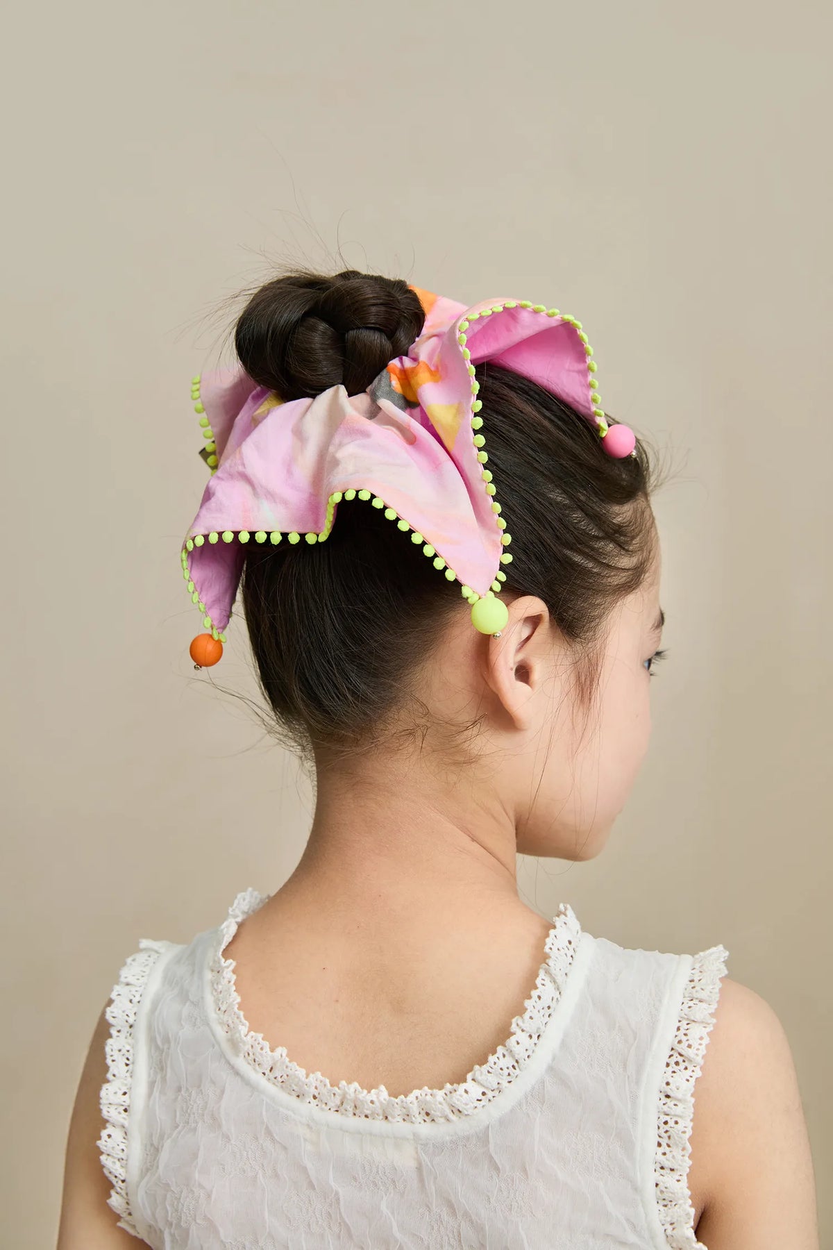 Poco Blush Swan Lake Print Hair Scrunchie