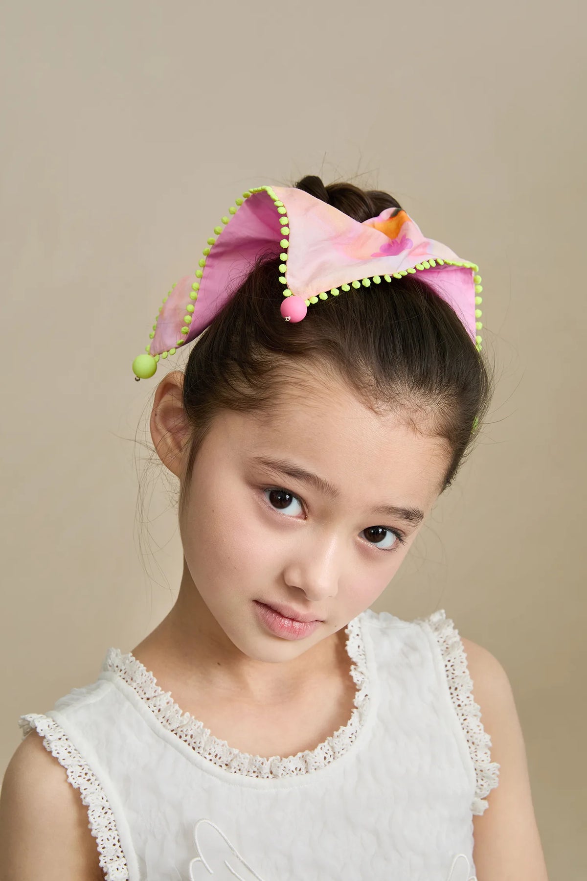 Poco Blush Swan Lake Print Hair Scrunchie