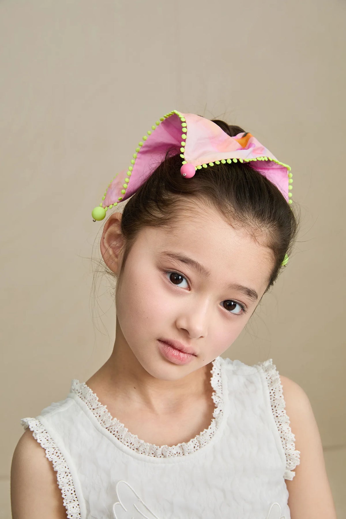 Poco Blush Swan Lake Print Hair Scrunchie