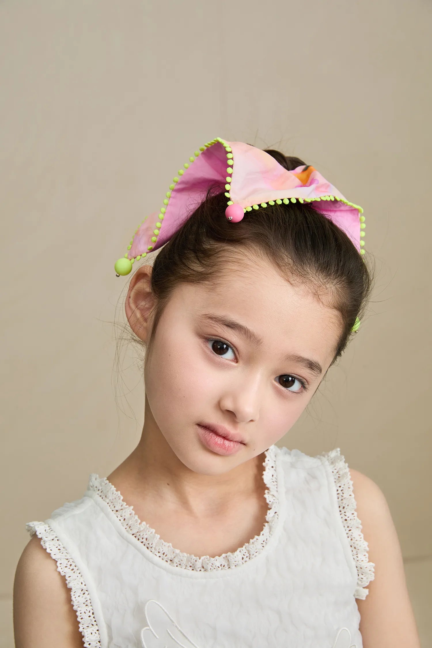 Poco Blush Swan Lake Print Hair Scrunchie