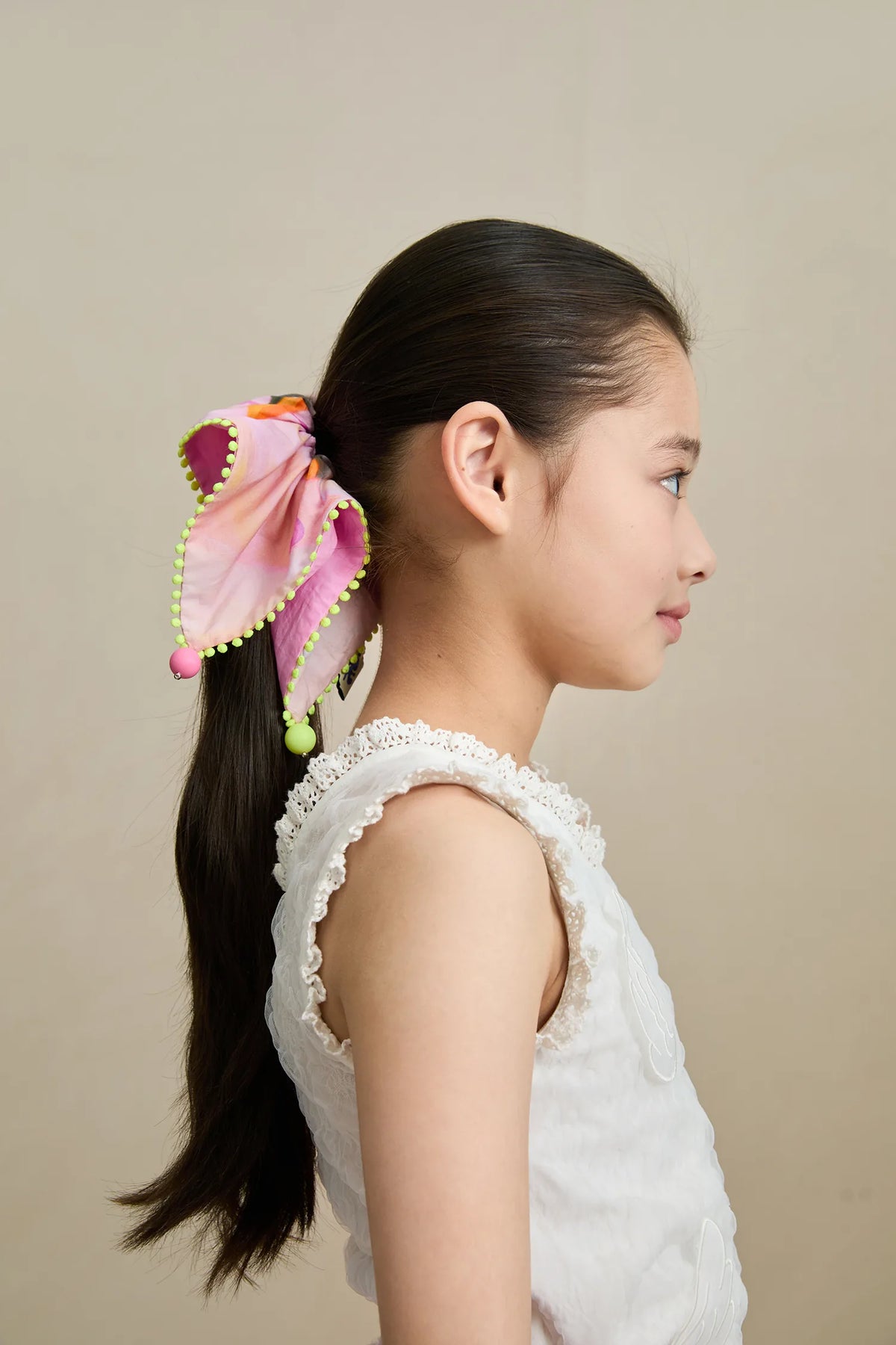 Poco Blush Swan Lake Print Hair Scrunchie