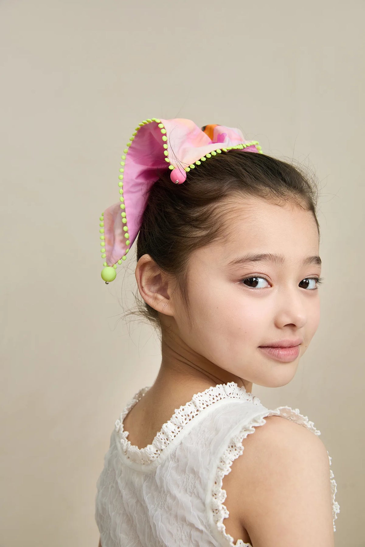 Poco Blush Swan Lake Print Hair Scrunchie