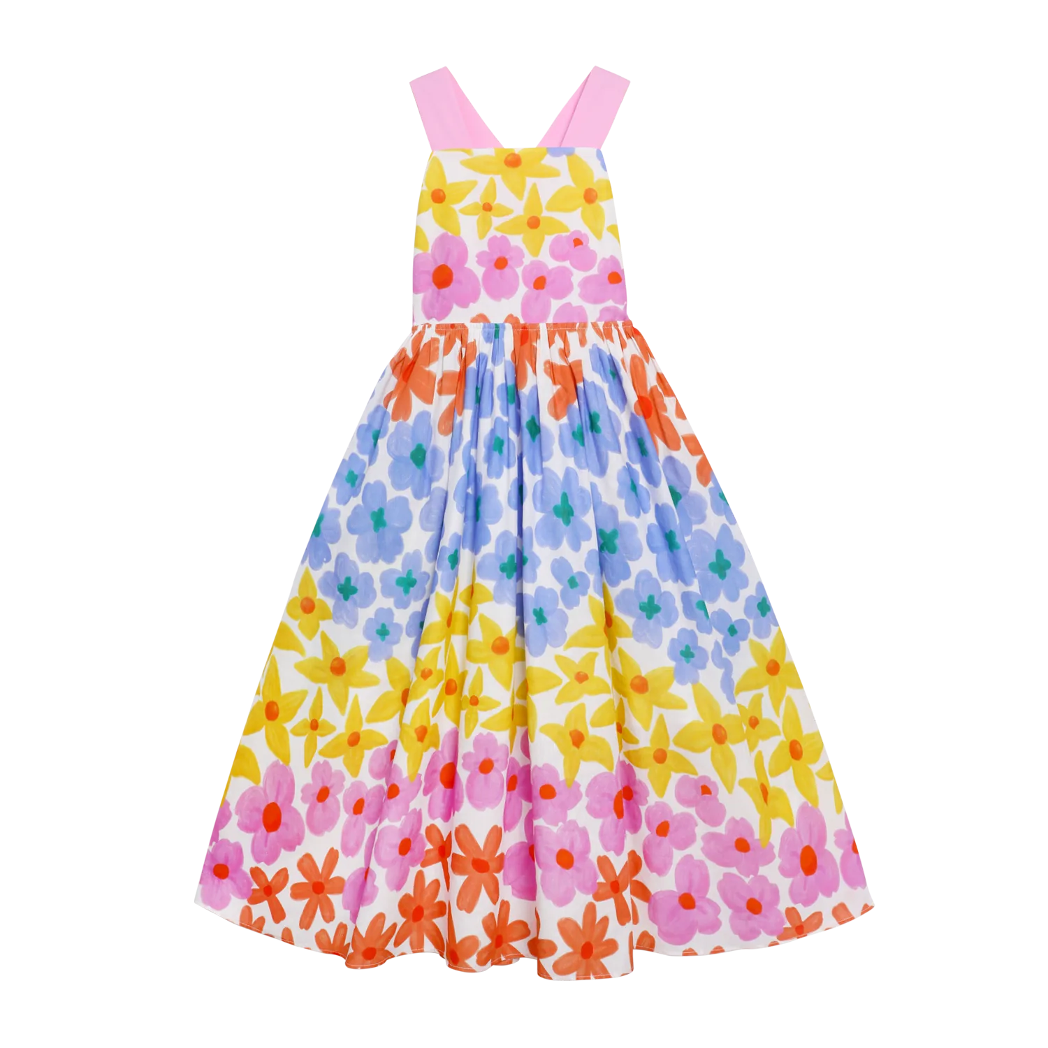 Poco Blush Tropical Linen Vacation Dress