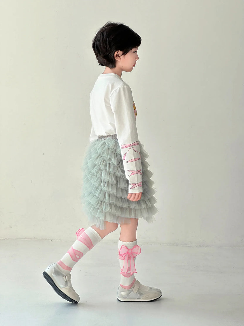 Swan Embroidered Tulle Skirt by Poco Blush, image 13