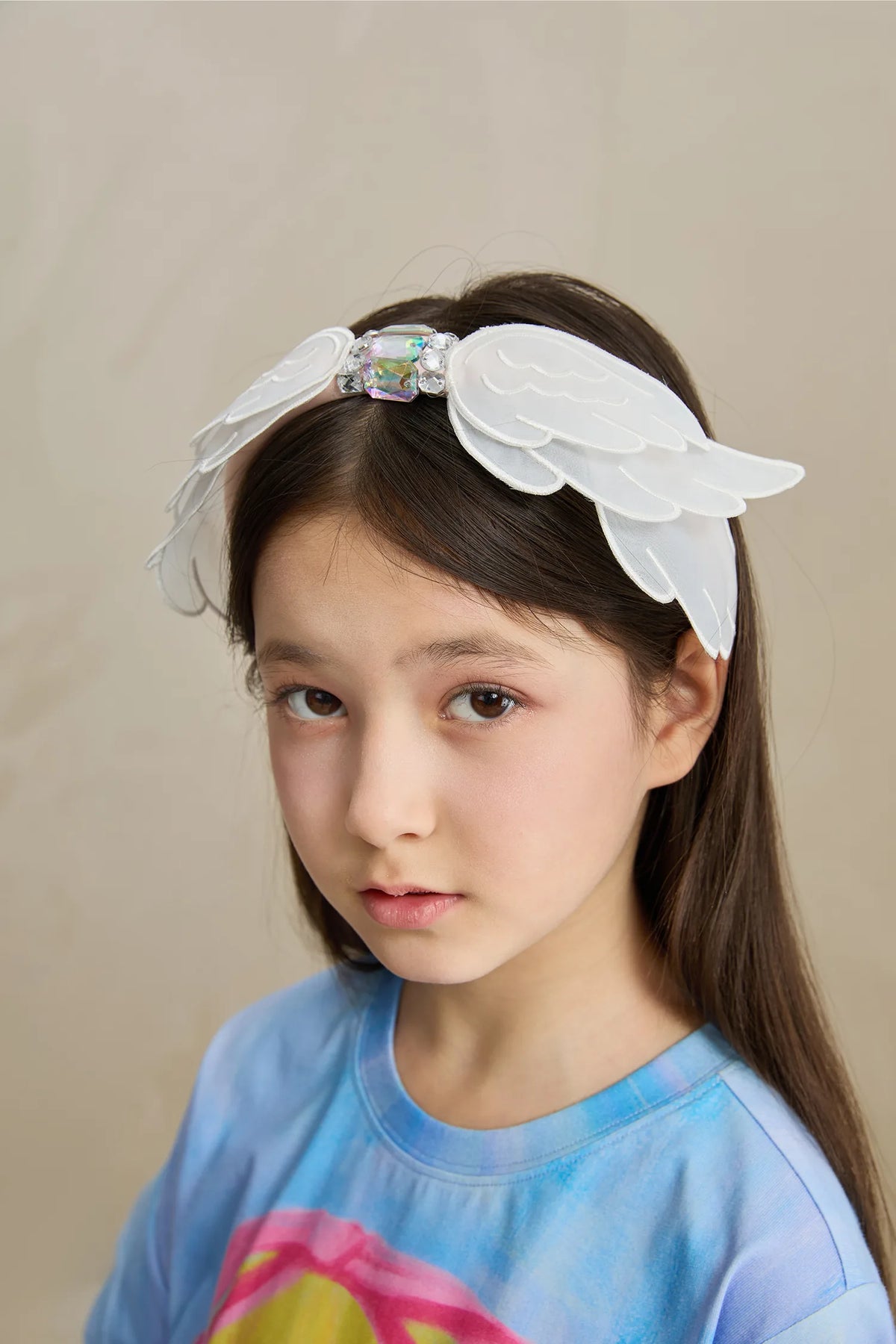 Poco Blush Swan Girl Ruffle Sleeve Tee
