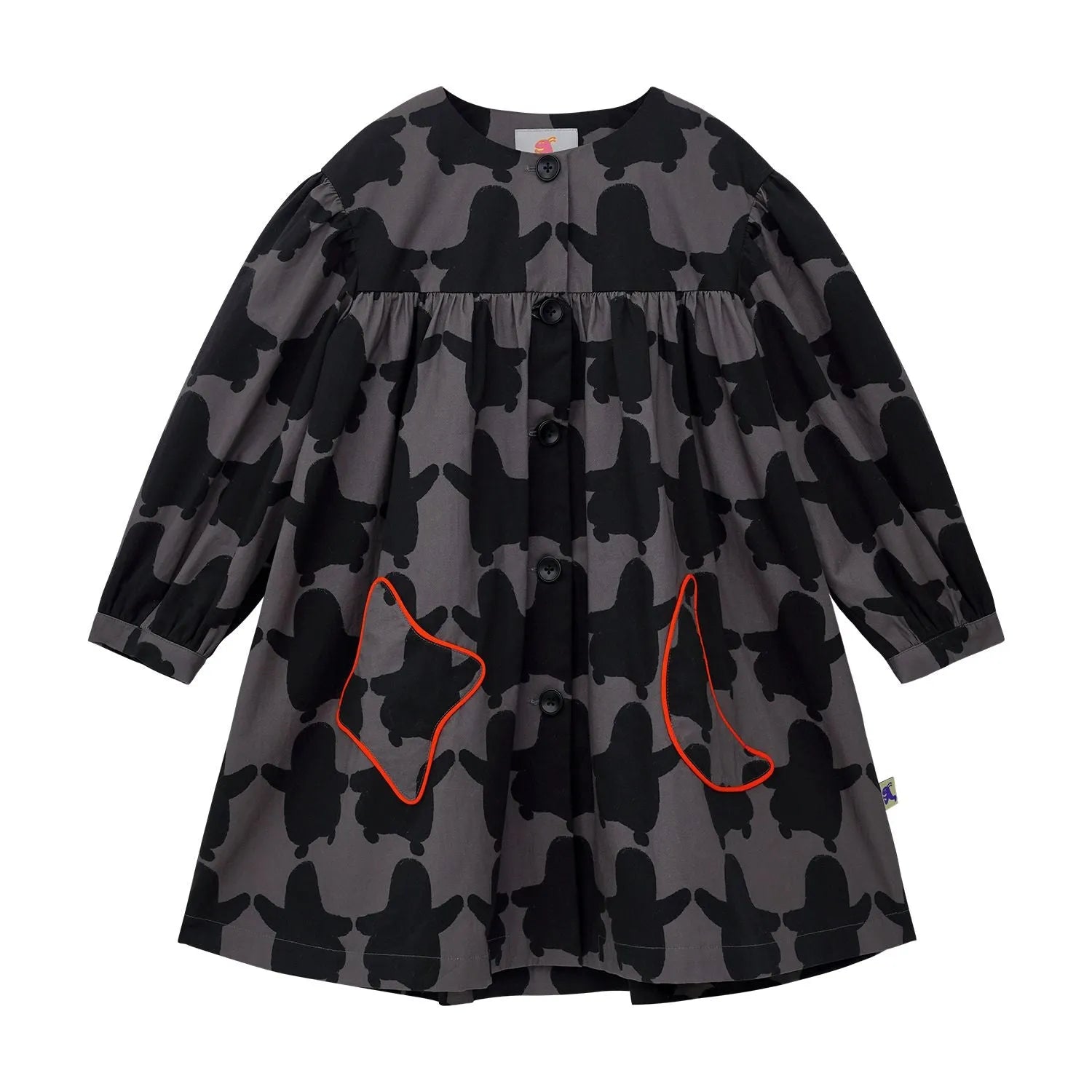 Poco Blush Polar Penguin Cotton Trench Coat