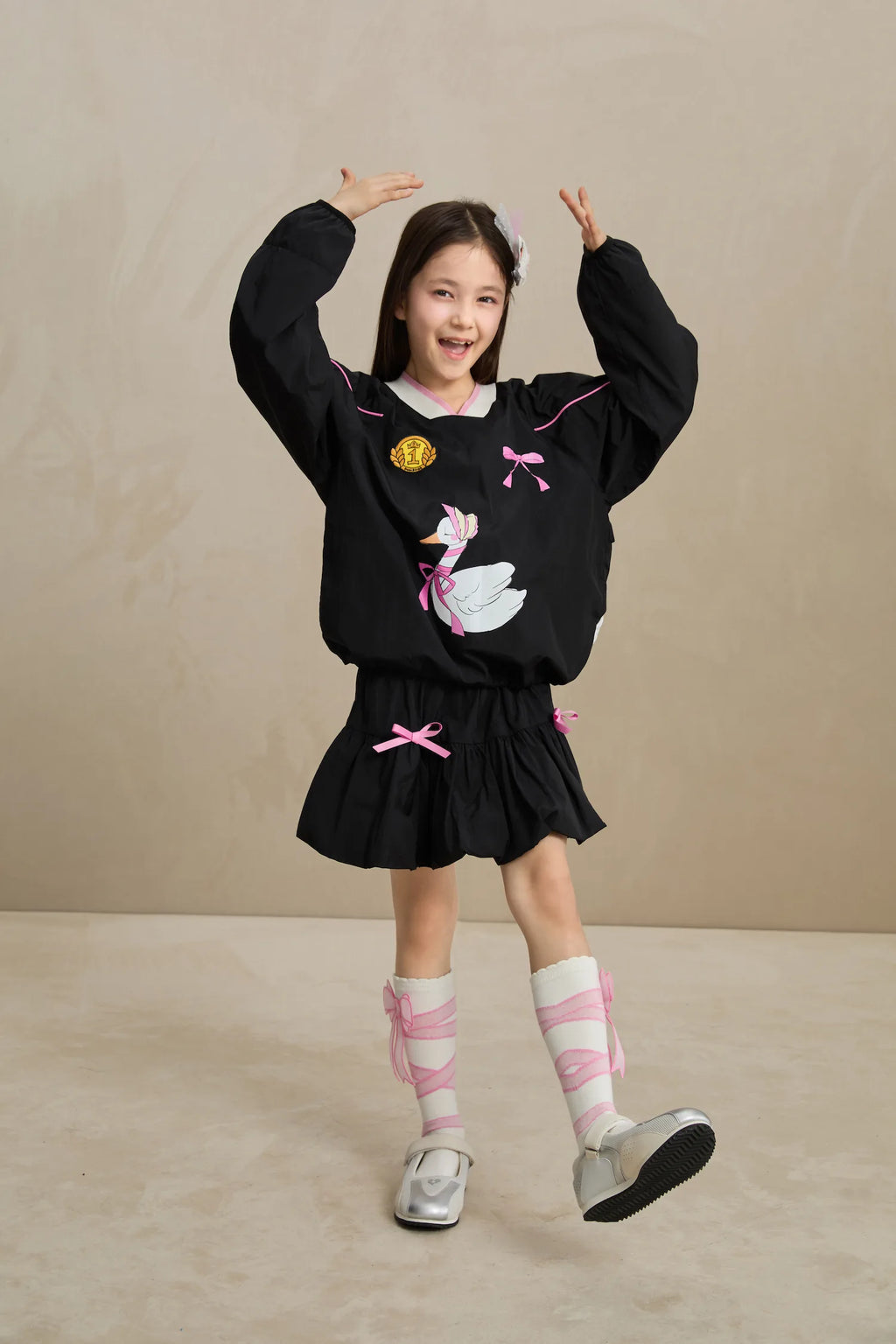 Poco Blush Swan Ribbon Skort