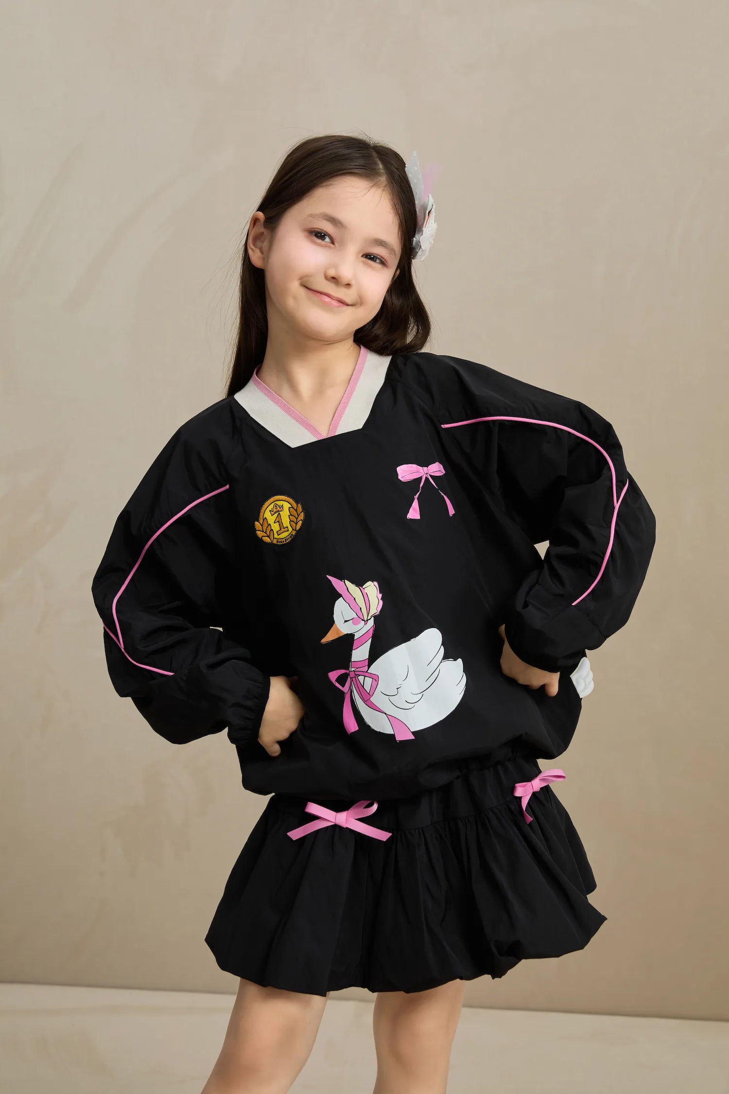 Poco Blush Swan Ribbon Skort