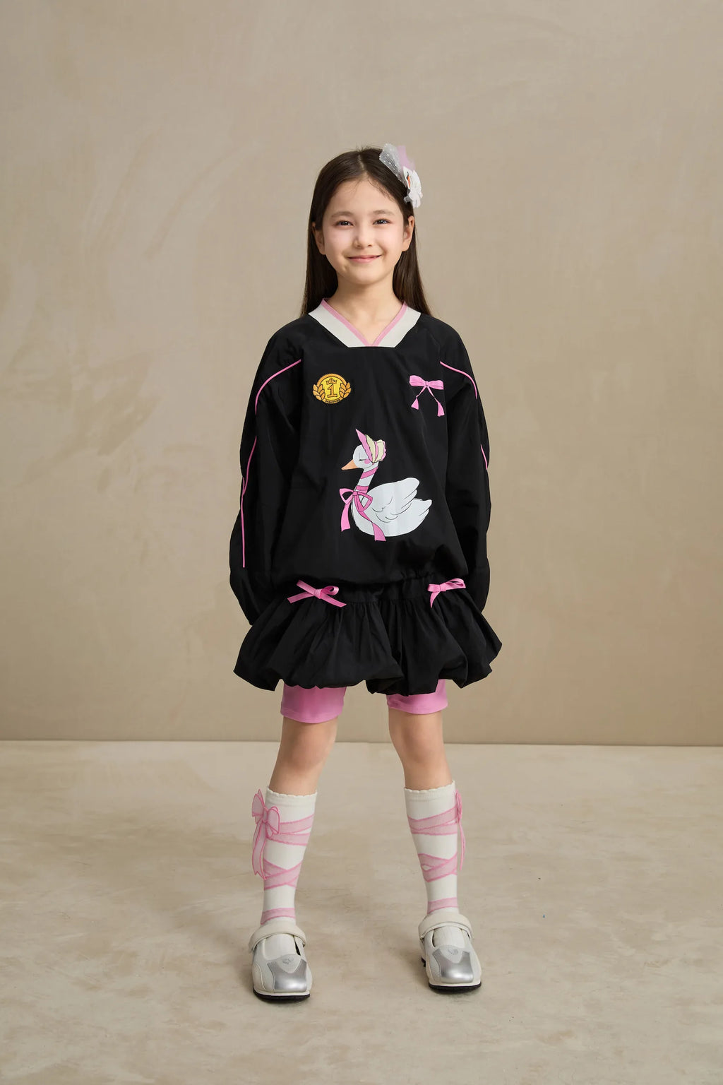 Poco Blush Swan Ribbon Skort