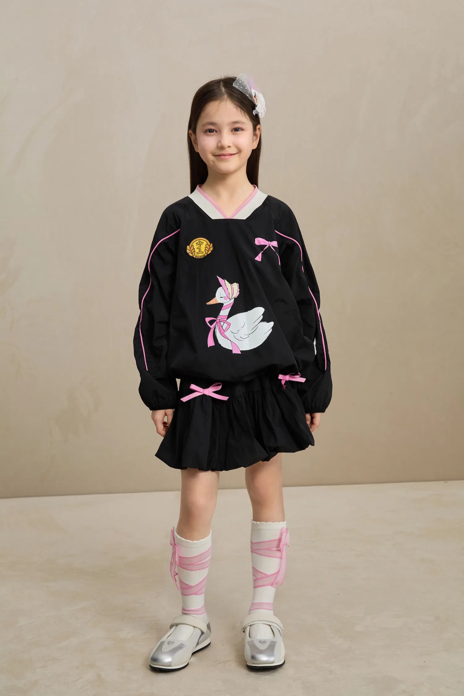 Poco Blush Swan Ribbon Skort