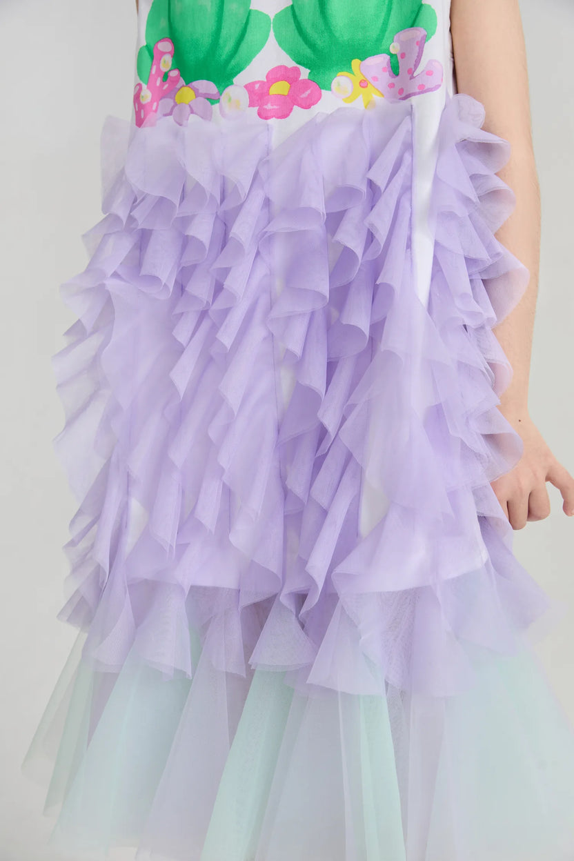Seashell Mesh Mermaid Tee-Dress by Poco Blush, image 11