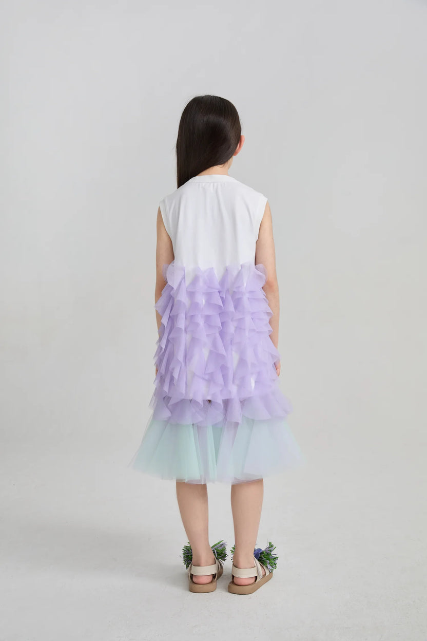 Seashell Mesh Mermaid Tee-Dress by Poco Blush, image 9